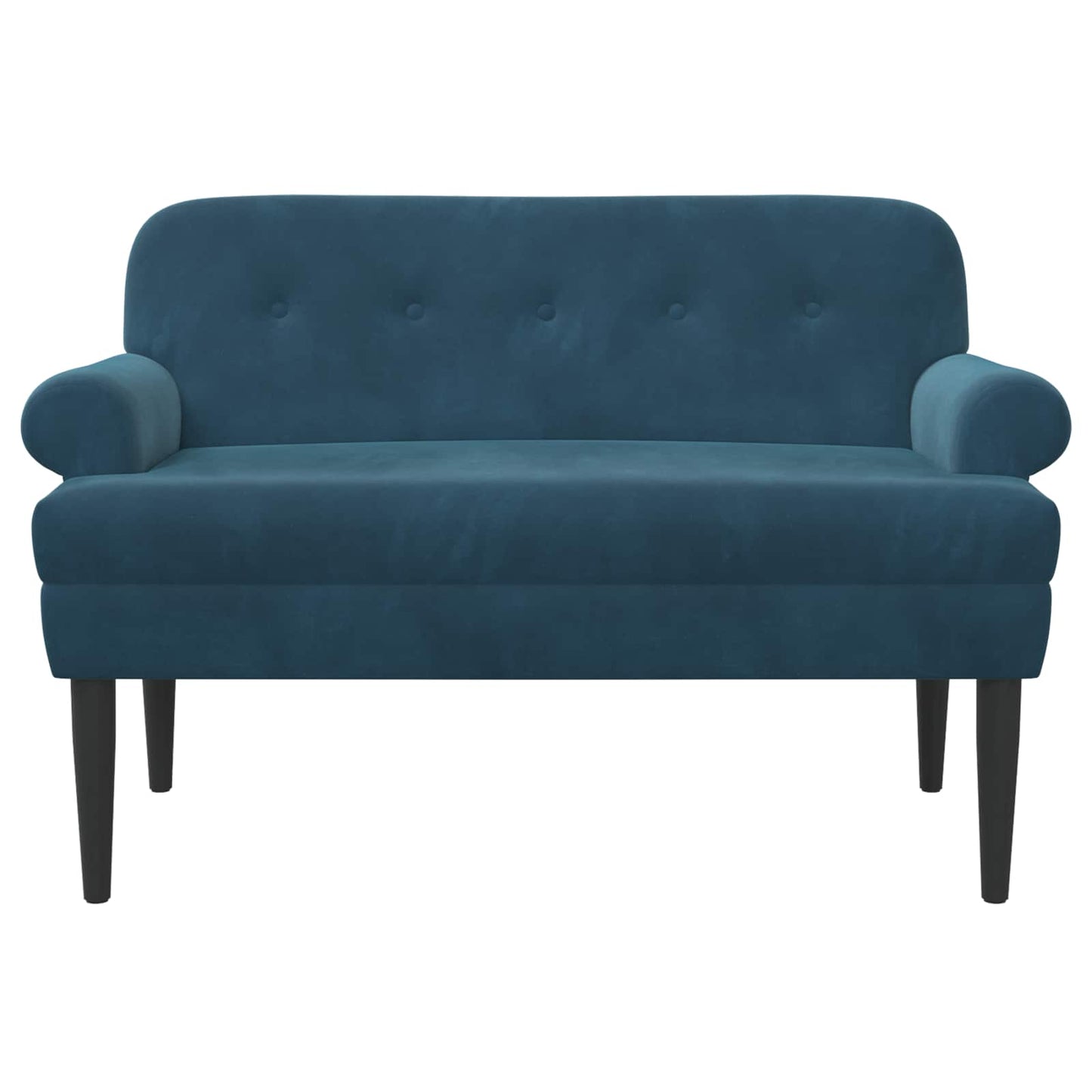 Loveseat with Button Tufted Blue 120 x 66 x 78 cm Velvet