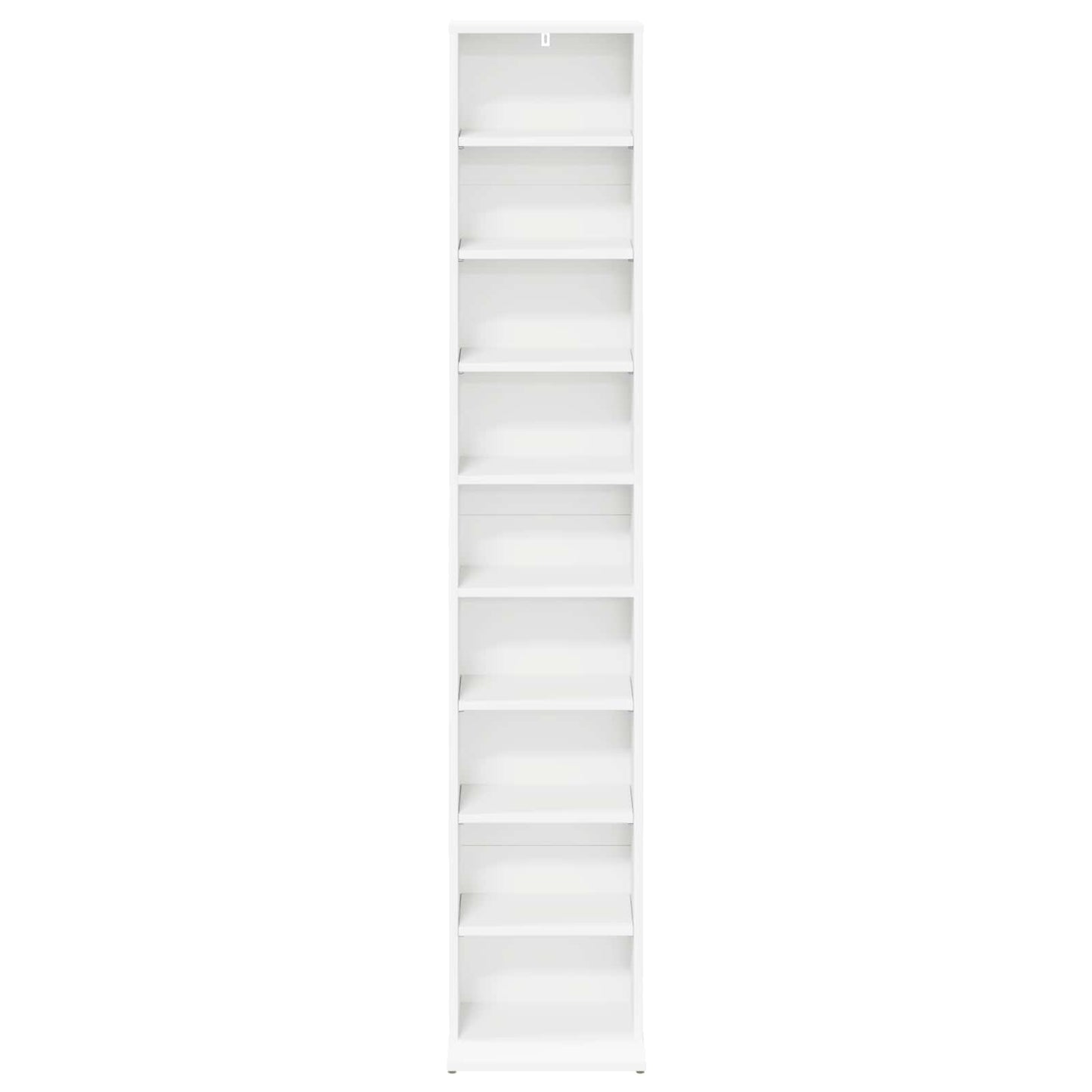 CD Cabinet White 33 x 23.5 x 175 cm Engineered Wood