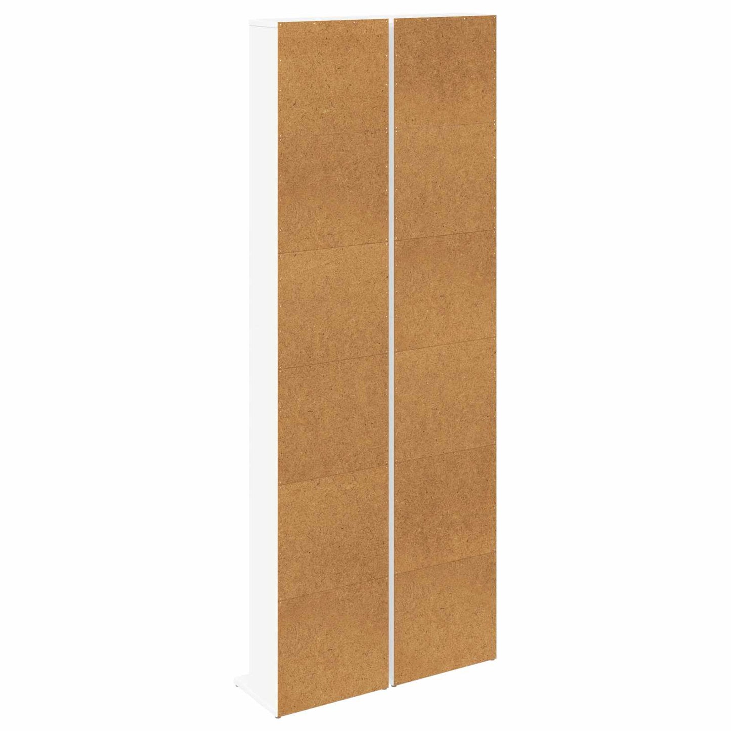 CD Cabinet 2 pcs White 33 x 23.5 x 175 cm Engineered Wood