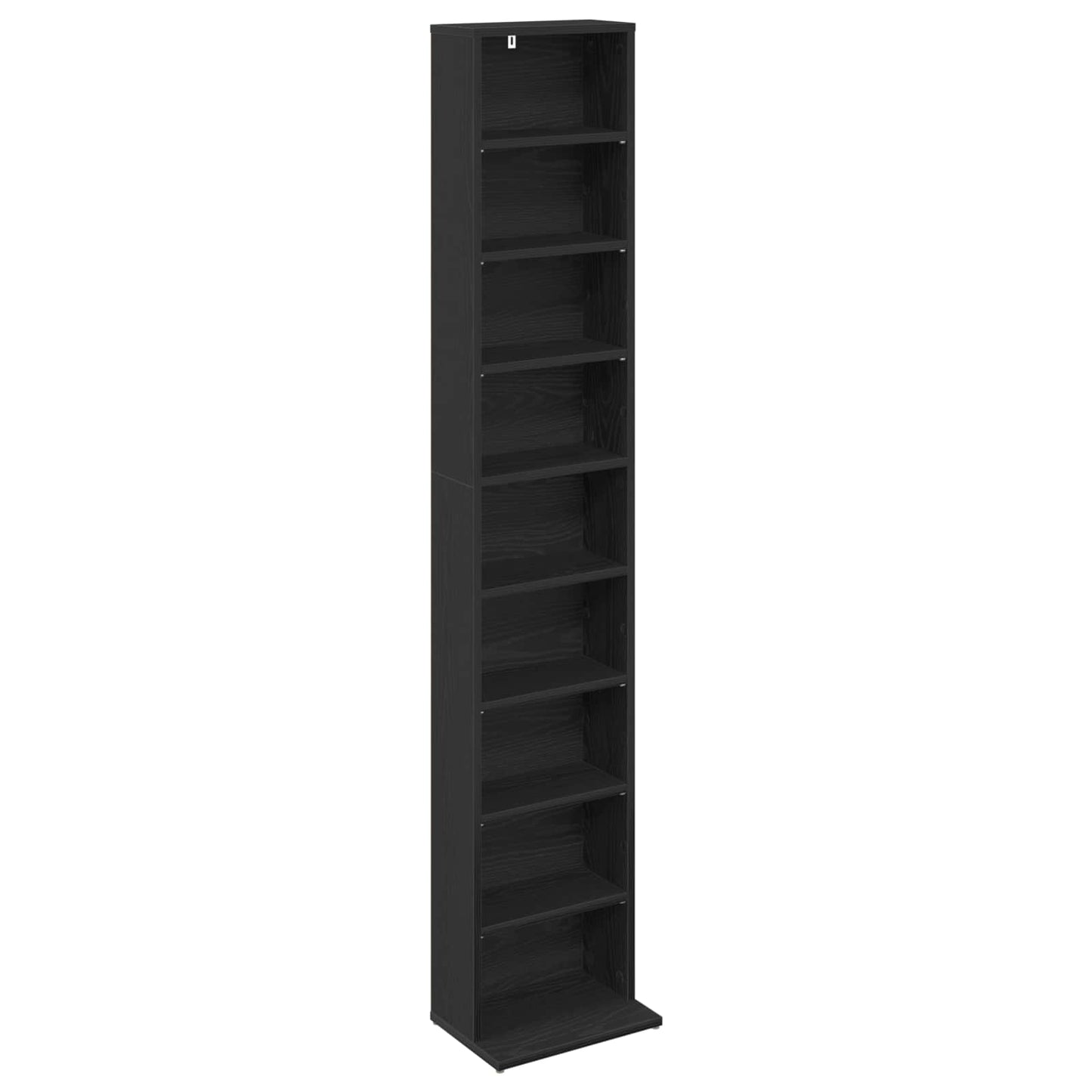 CD Cabinet 2 pcs Black Oak 33 x 23.5 x 175 cm Engineered Wood