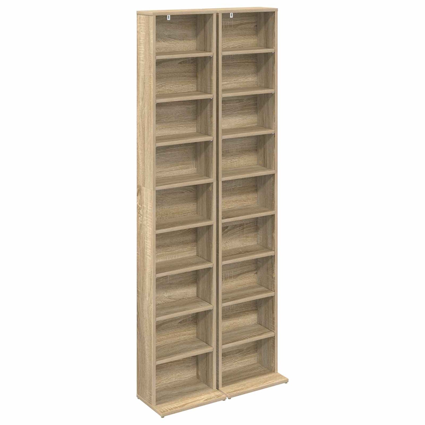 CD Cabinet 2 pcs Sonoma Oak 33 x 23.5 x 175 cm Engineered Wood