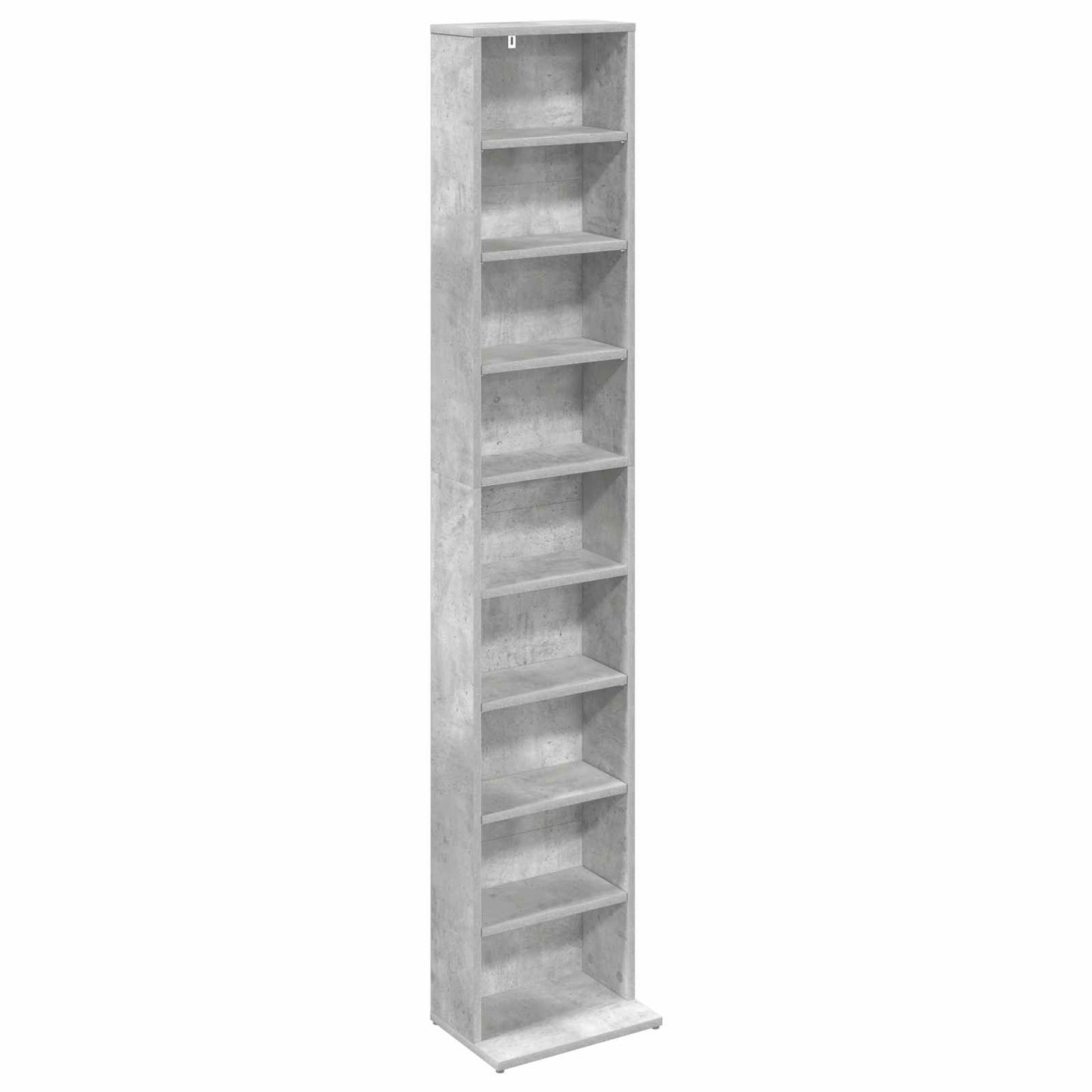 CD Cabinet Concrete Grey 33 x 23.5 x 175 cm Engineered Wood