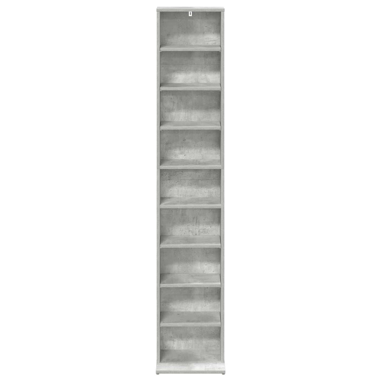 CD Cabinet Concrete Grey 33 x 23.5 x 175 cm Engineered Wood