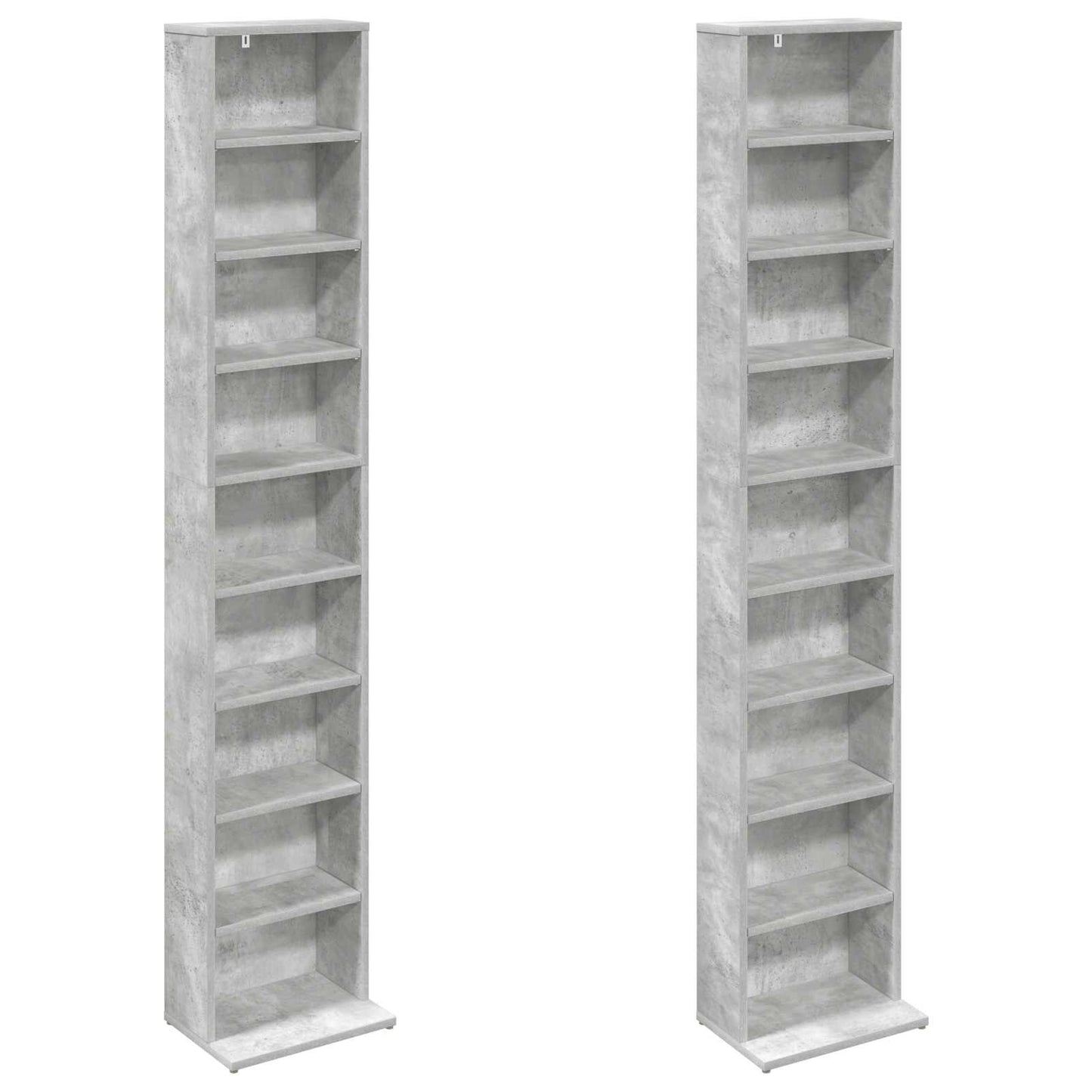 CD Cabinet 2 pcs Concrete Grey 33 x 23.5 x 175 cm