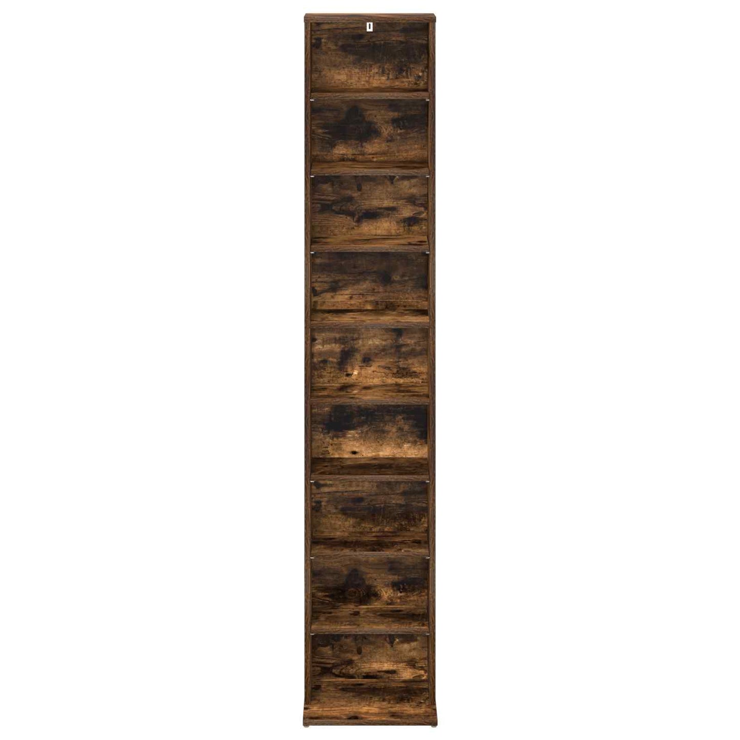 CD Cabinet Smoked Oak 33 x 23.5 x 175 cm Engineered Wood