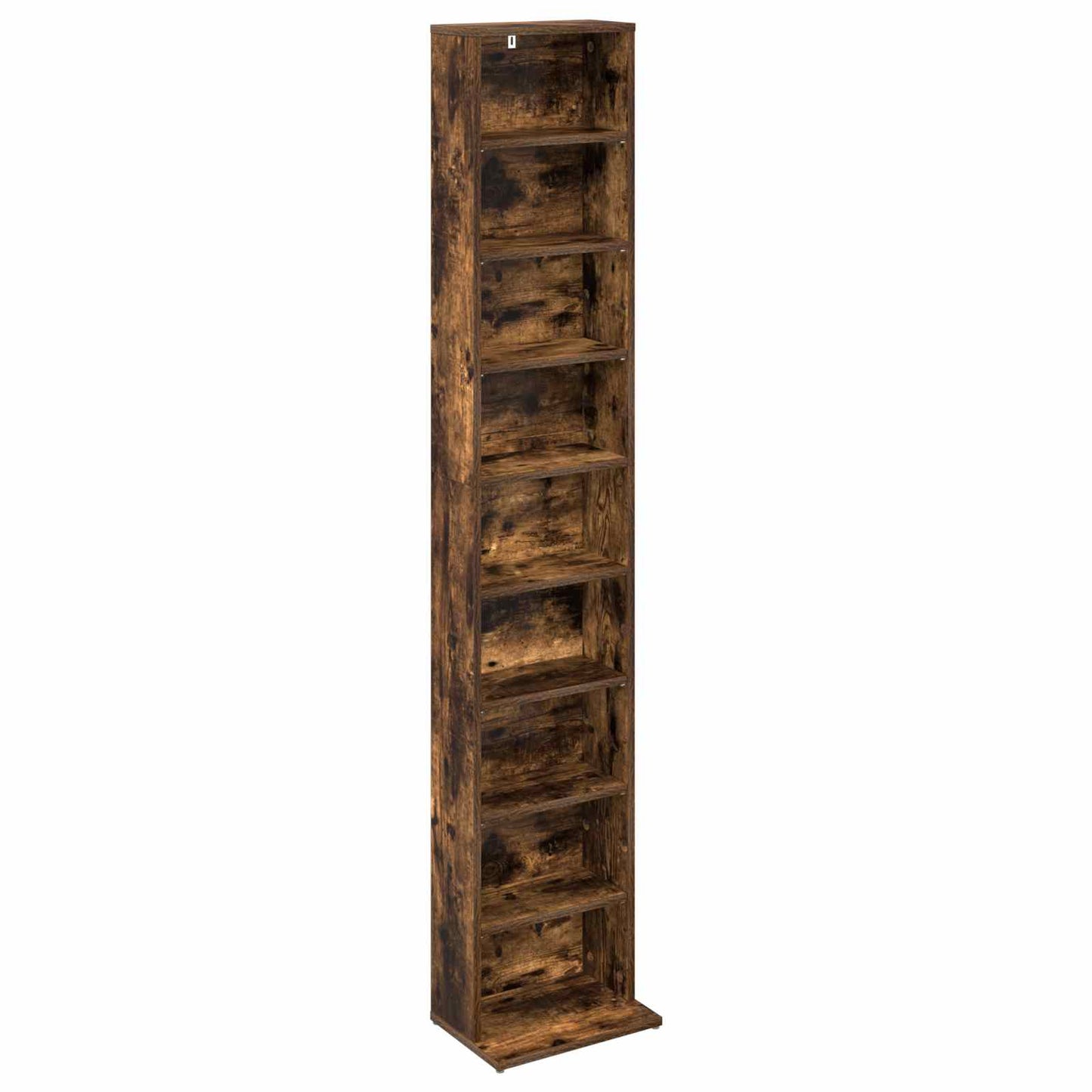 CD Cabinet 2 pcs Smoked Oak 33 x 23.5 x 175 cm Engineered Wood
