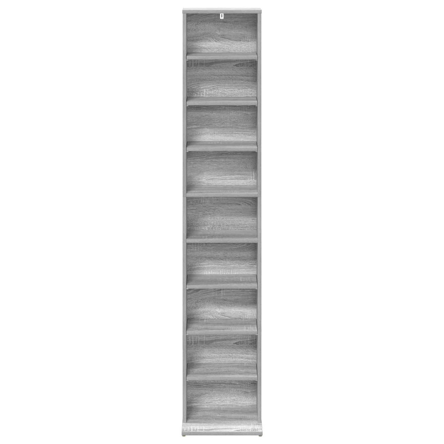 CD Cabinet Grey Sonoma 33 x 23.5 x 175 cm Engineered Wood