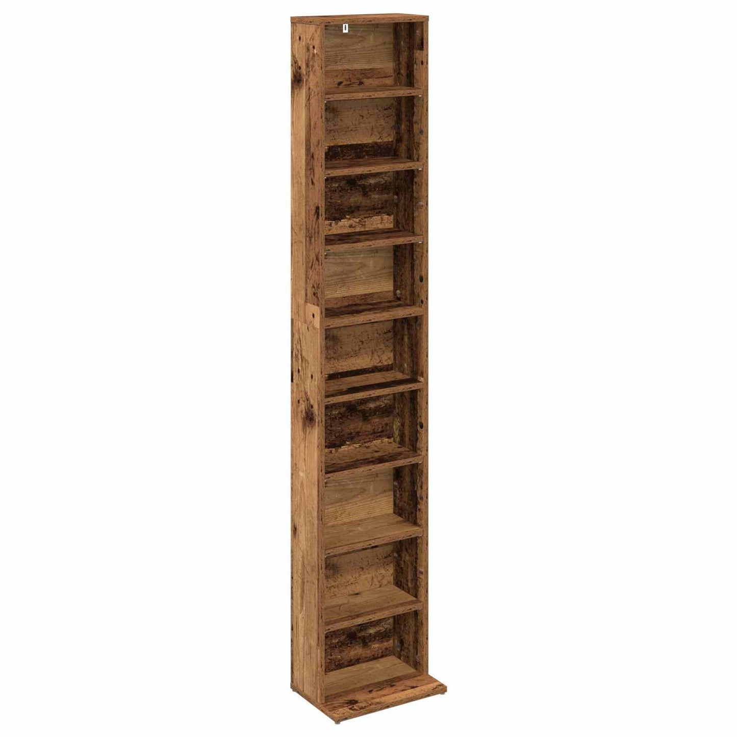 CD Cabinet 2 pcs Old Wood 33 x 23.5 x 175 cm Engineered Wood