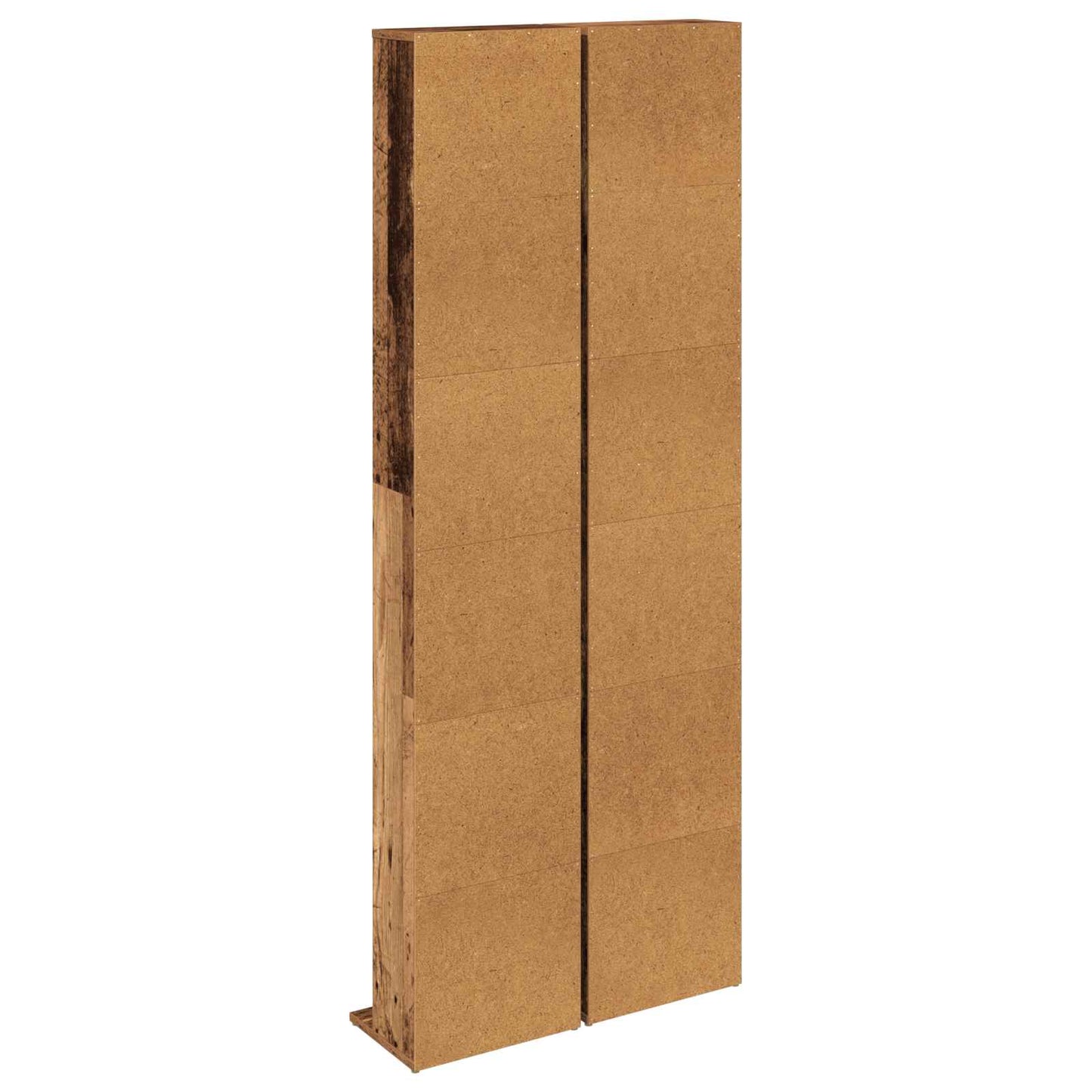 CD Cabinet 2 pcs Old Wood 33 x 23.5 x 175 cm Engineered Wood
