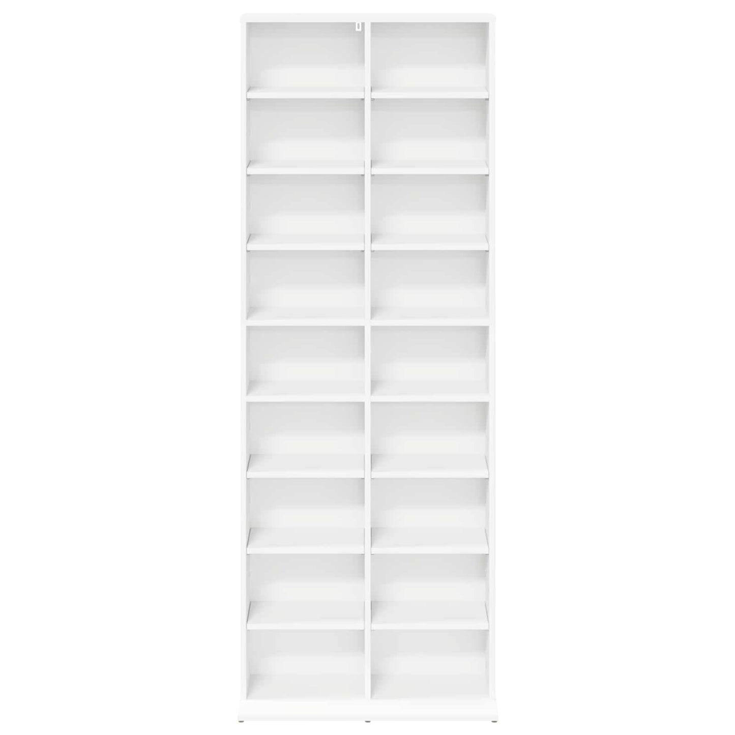 CD Cabinet White 65 x 23.5 x 175 cm Engineered Wood