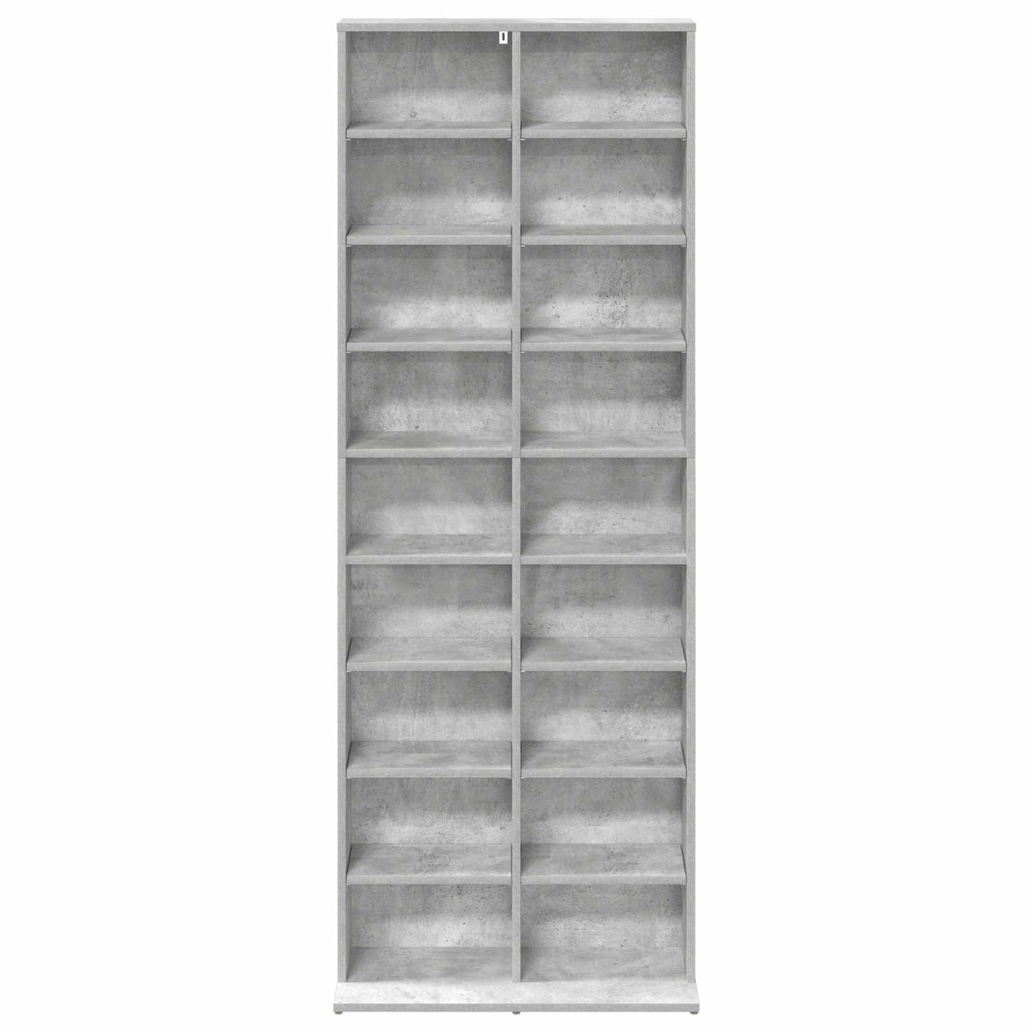 CD Cabinet Concrete Grey 65 x 23.5 x 175 cm Engineered Wood