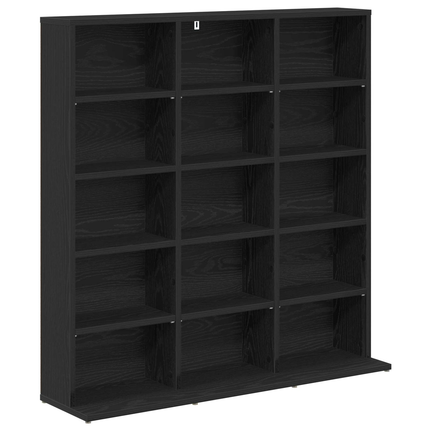 CD Cabinet Black Oak 96 x 23.5 x 97.5 cm Engineered Wood