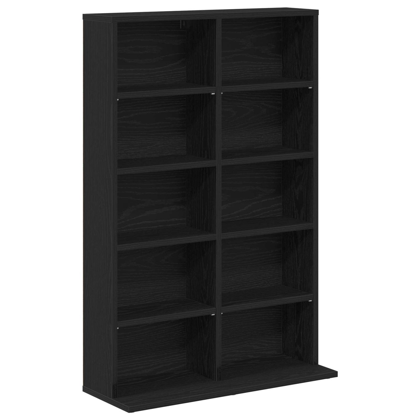 CD Cabinet 2 pcs Black Oak 65 x 23.5 x 97.5 cm Engineered Wood
