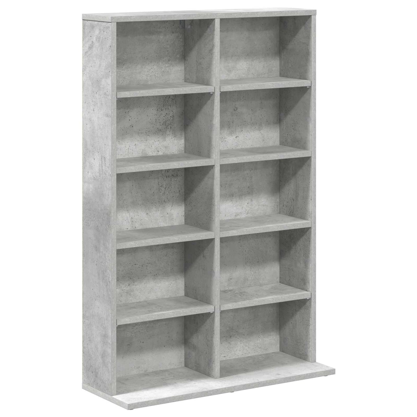 CD Cabinet Concrete Grey 65 x 23.5 x 97.5 cm Engineered Wood
