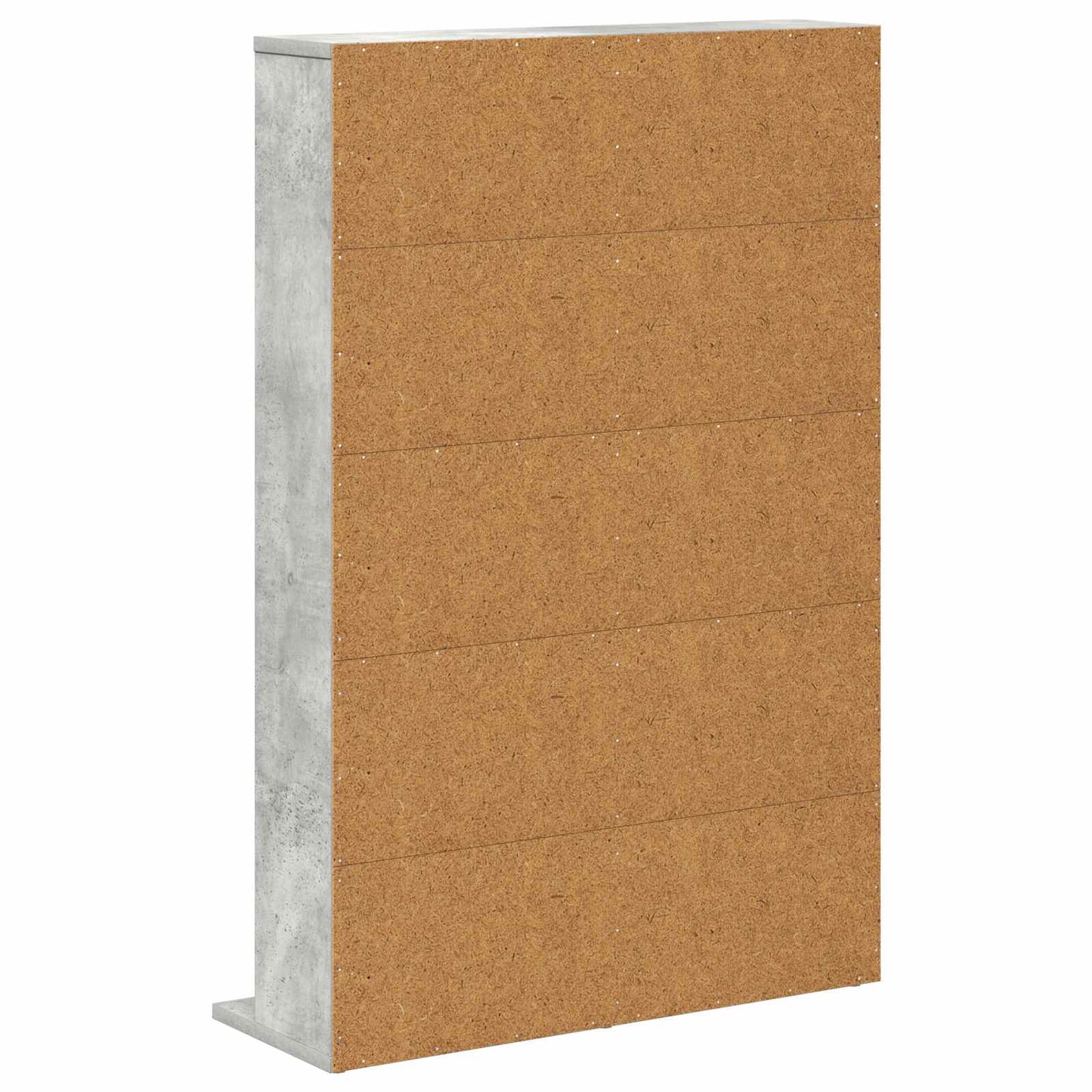 CD Cabinet Concrete Grey 65 x 23.5 x 97.5 cm Engineered Wood
