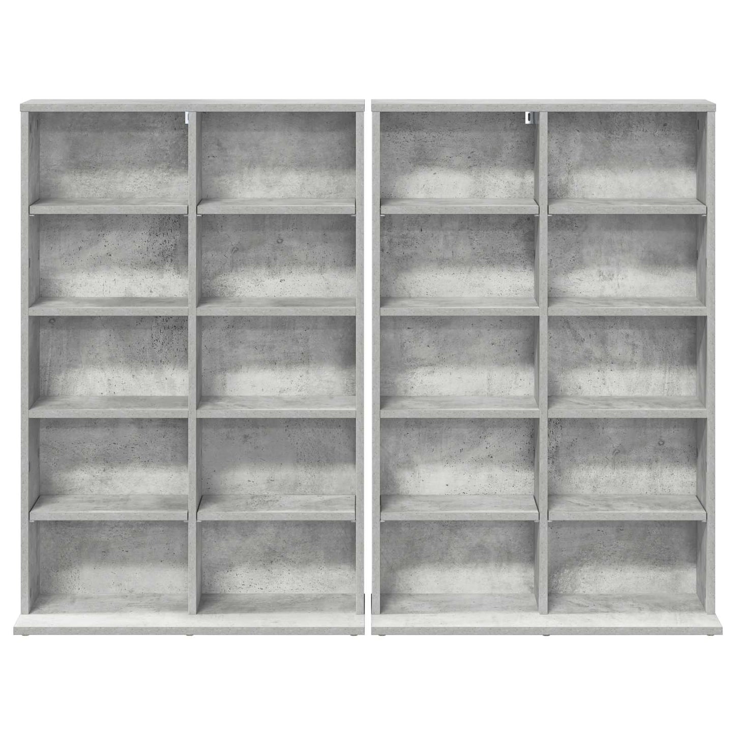 CD Cabinet 2 pcs Concrete Grey 65 x 23.5 x 97.5 cm