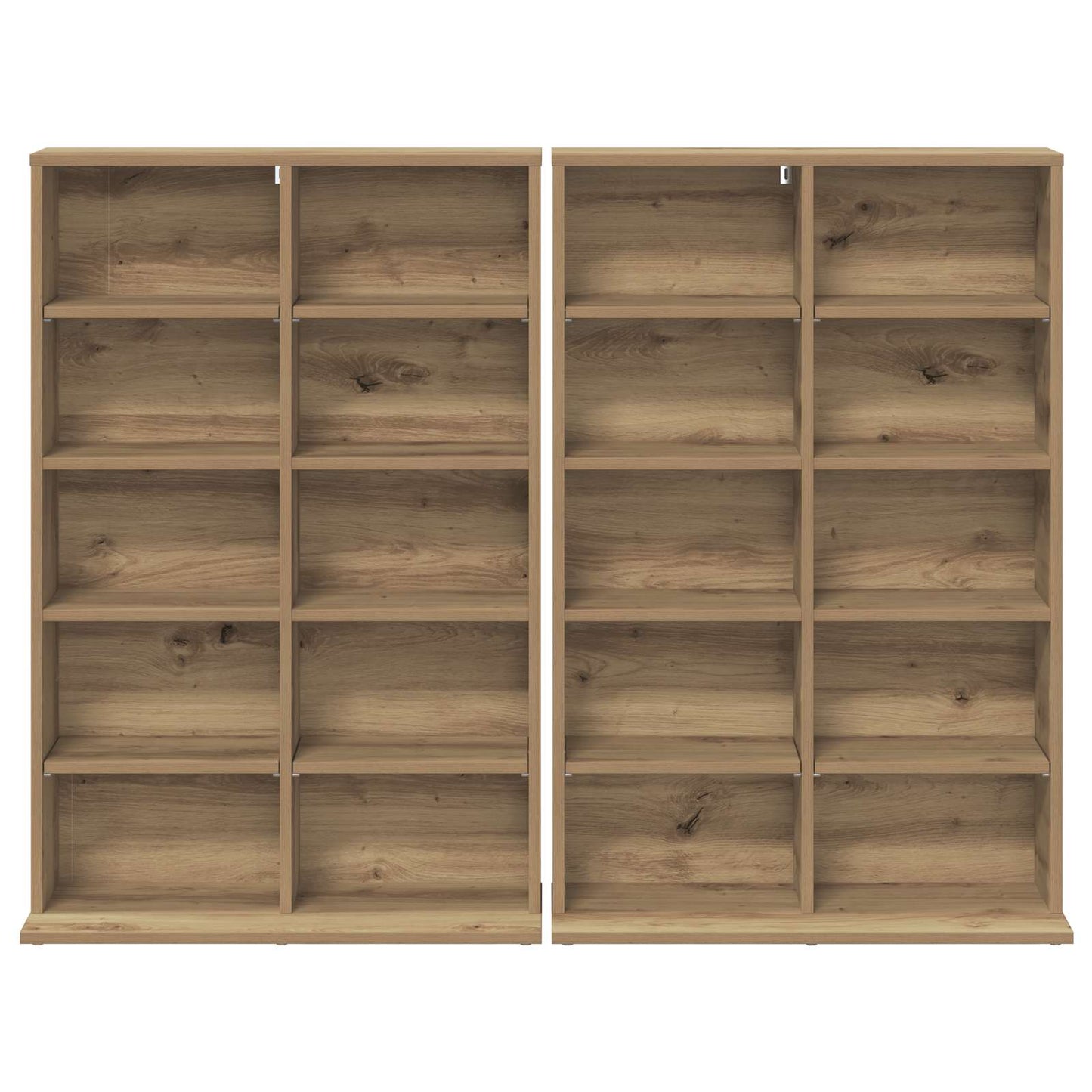 CD Cabinet 2 pcs Artisan Oak 65 x 23.5 x 97.5 cm