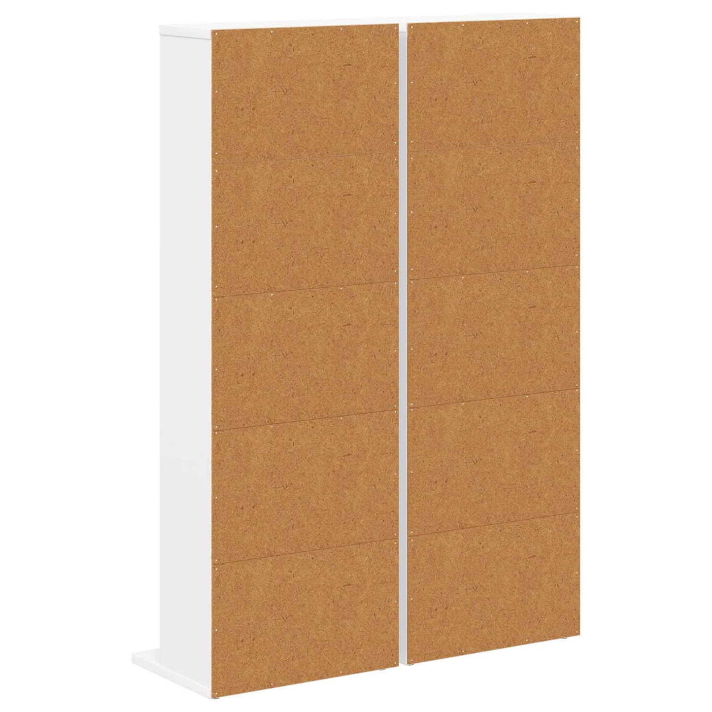 CD Cabinet 2 pcs White 33 x 23.5 x 97.5 cm Engineered Wood