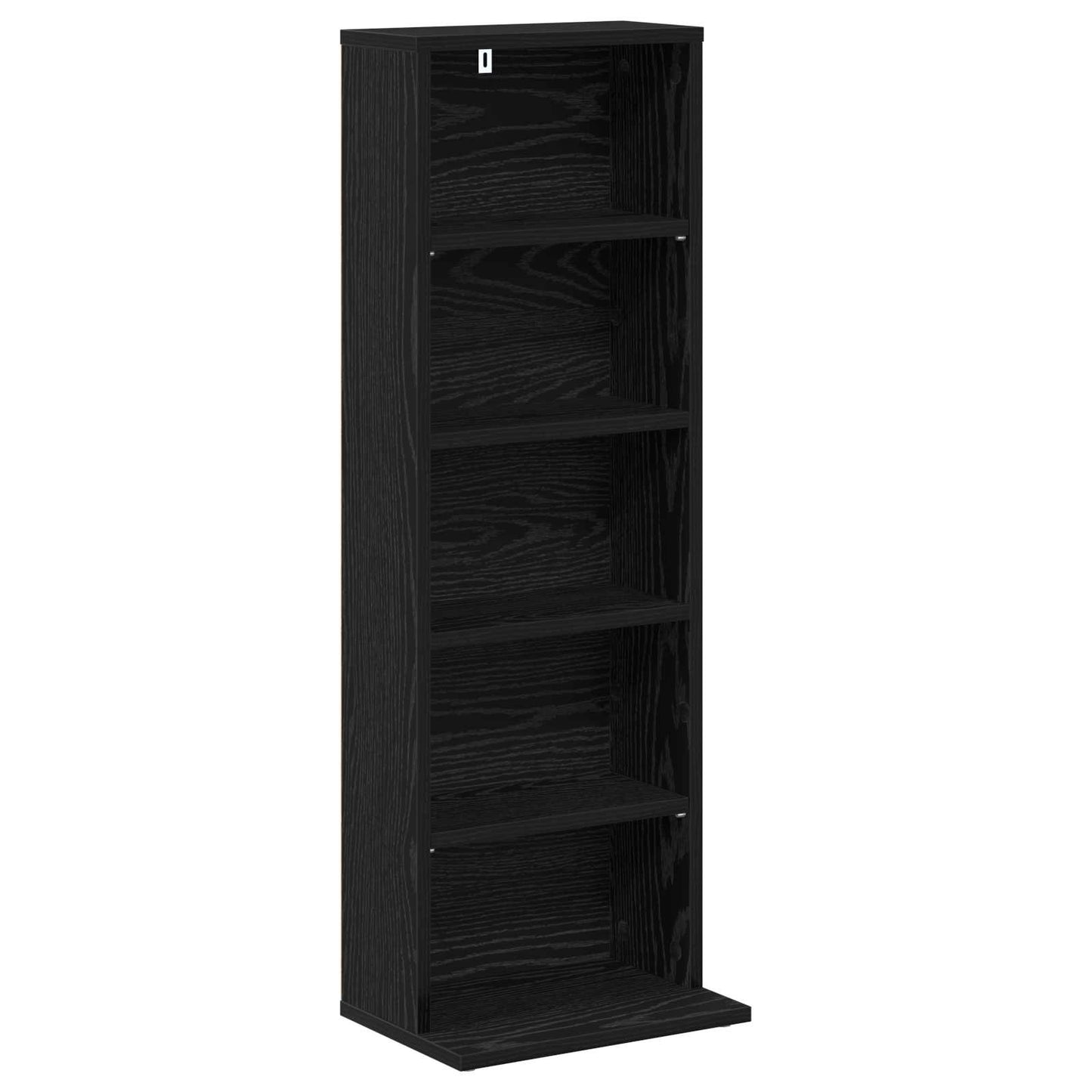 CD Cabinet Black Oak 33 x 23.5 x 97.5 cm Engineered Wood