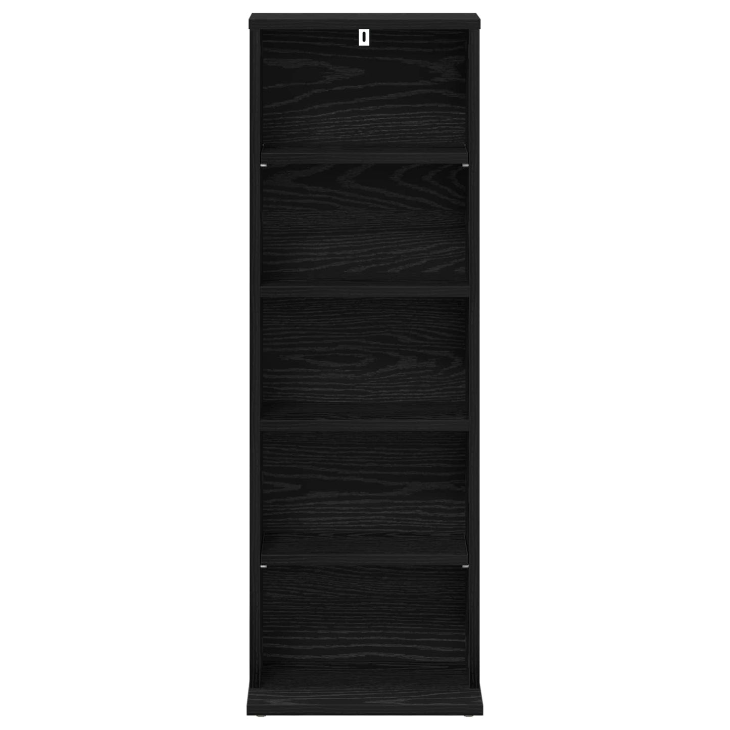 CD Cabinet Black Oak 33 x 23.5 x 97.5 cm Engineered Wood
