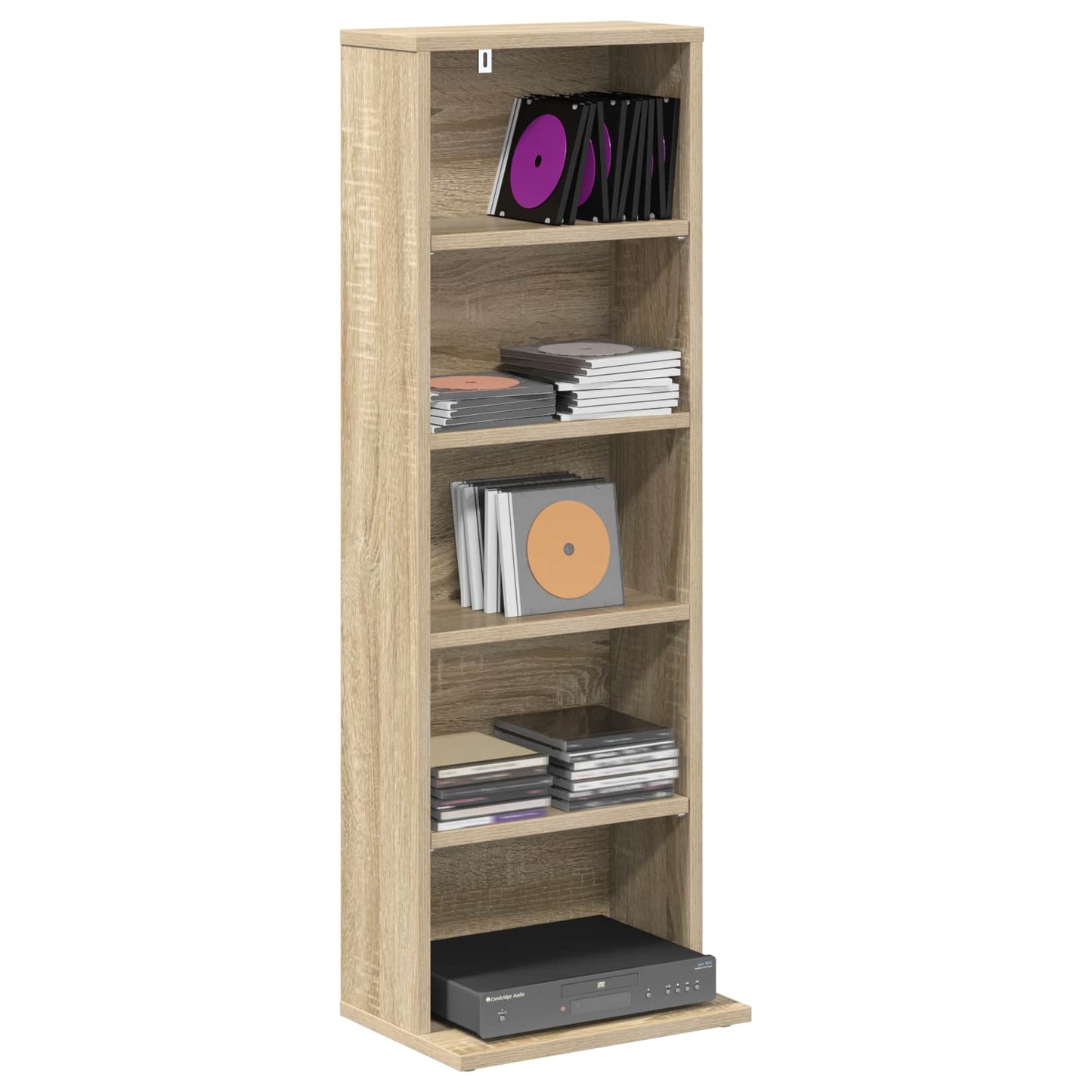 CD Cabinet Sonoma Oak 33 x 23.5 x 97.5 cm Engineered Wood