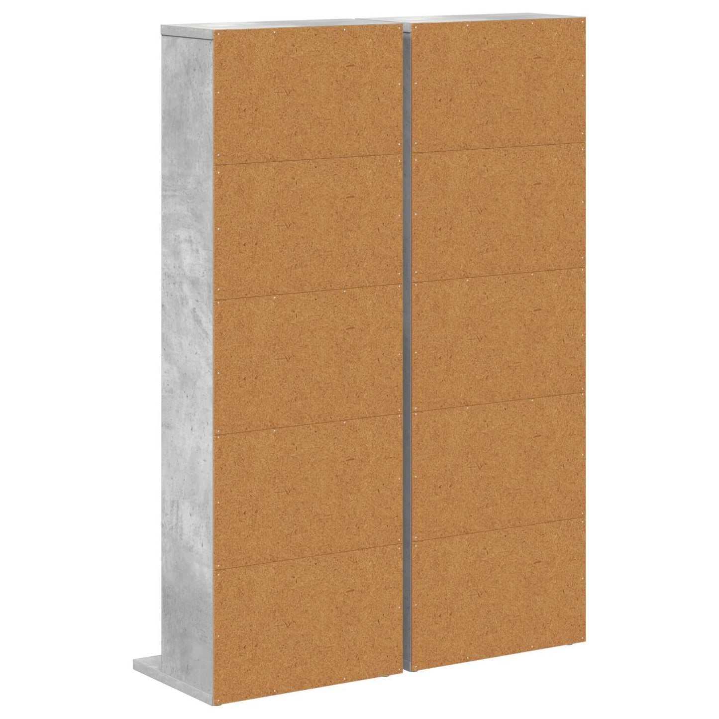 CD Cabinet 2 pcs Concrete Grey 33 x 23.5 x 97.5 cm