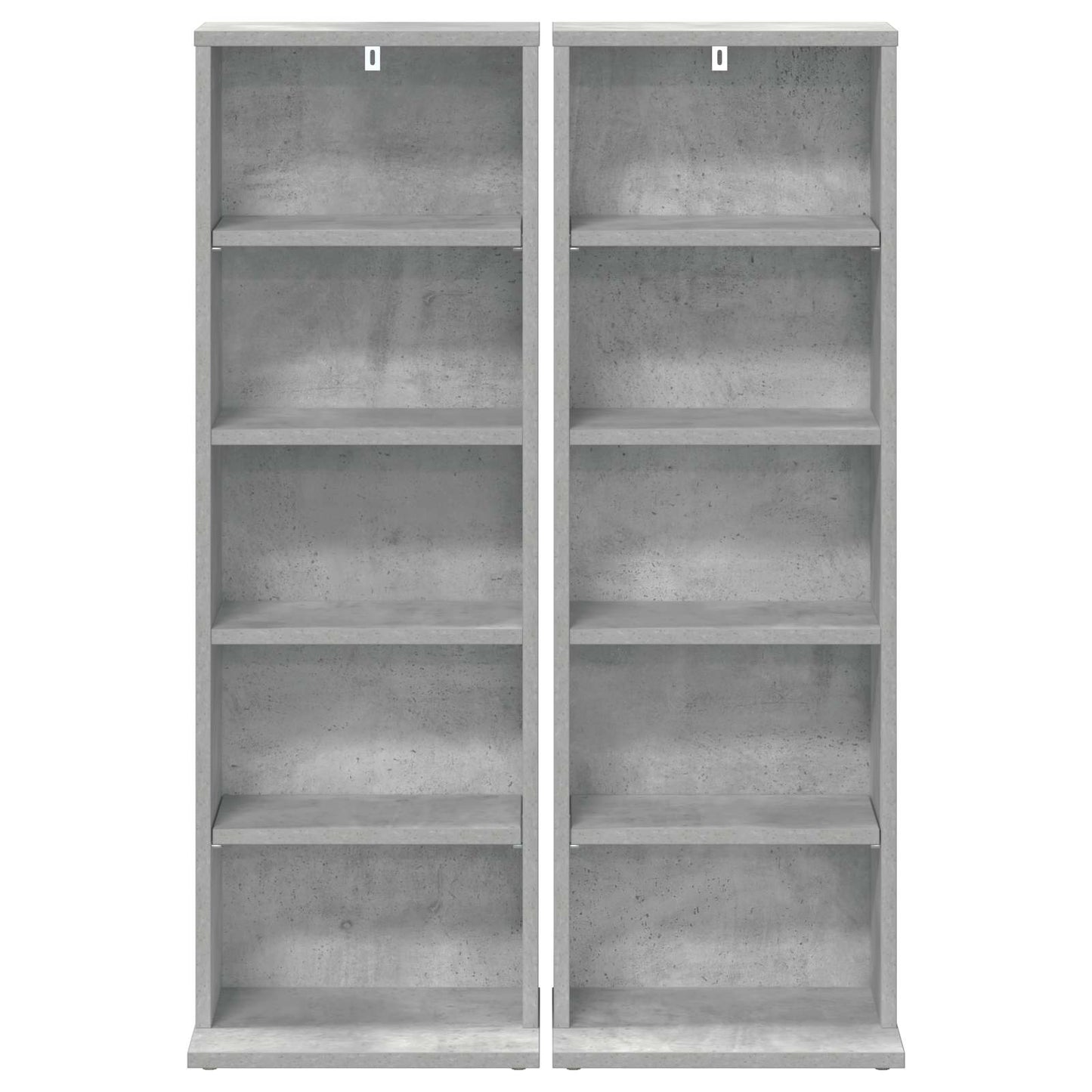 CD Cabinet 2 pcs Concrete Grey 33 x 23.5 x 97.5 cm