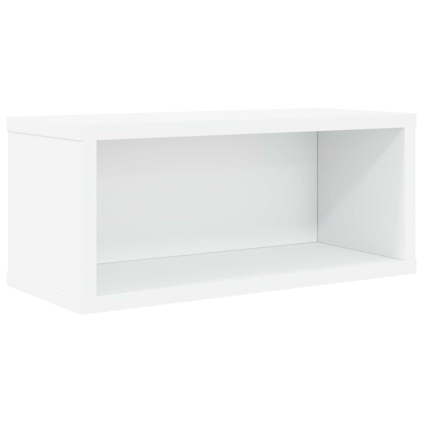 CD Storage Rack White 40 x 17 x 17 cm Engineered Wood