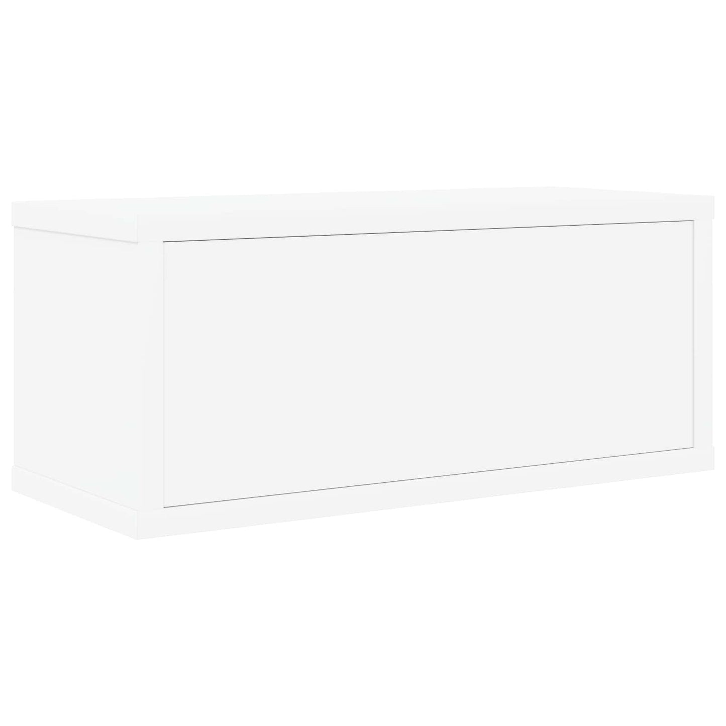 CD Storage Rack White 40 x 17 x 17 cm Engineered Wood