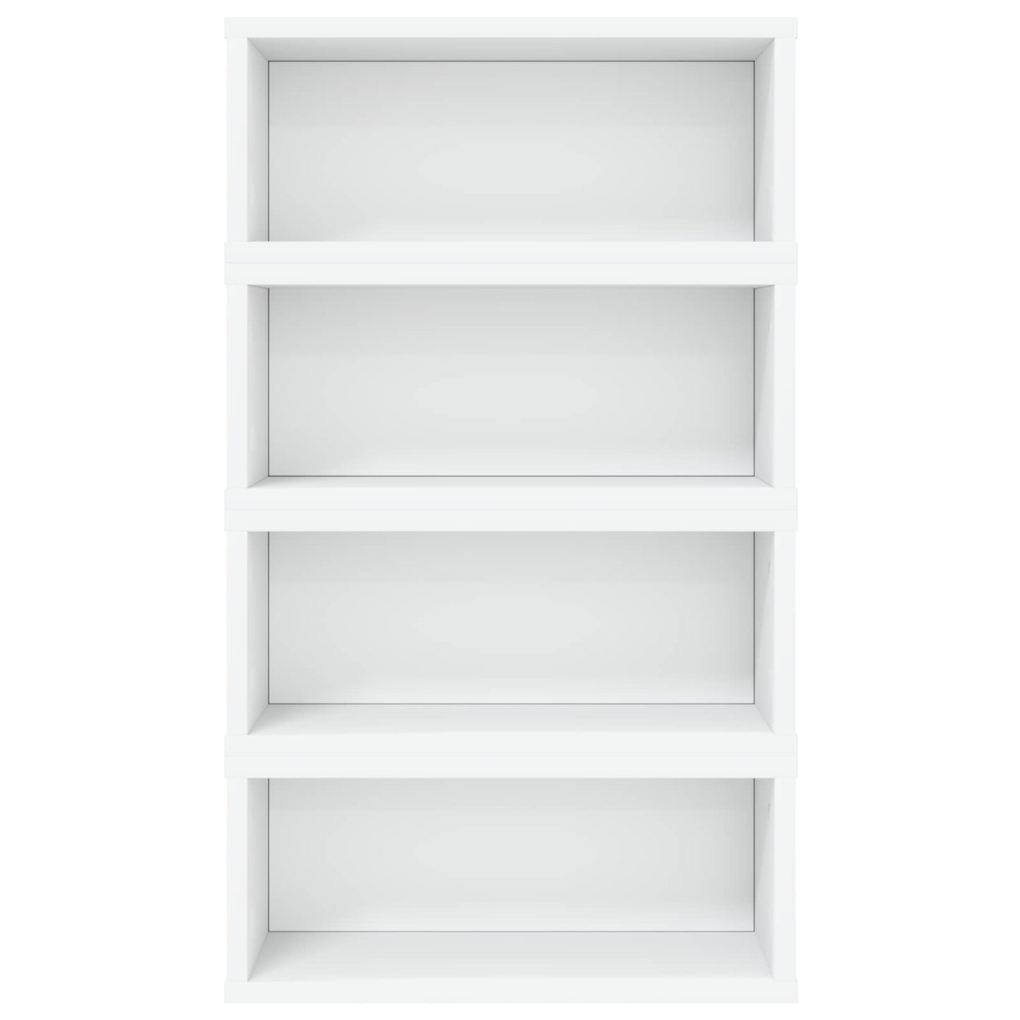 CD Storage Rack 4 pcs White 40 x 17 x 17 cm Engineered Wood