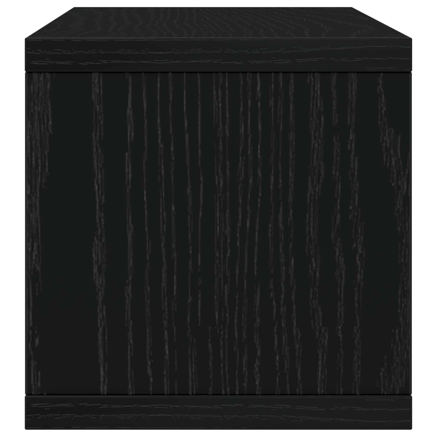 CD Storage Rack Black Oak 40 x 17 x 17 cm Engineered Wood