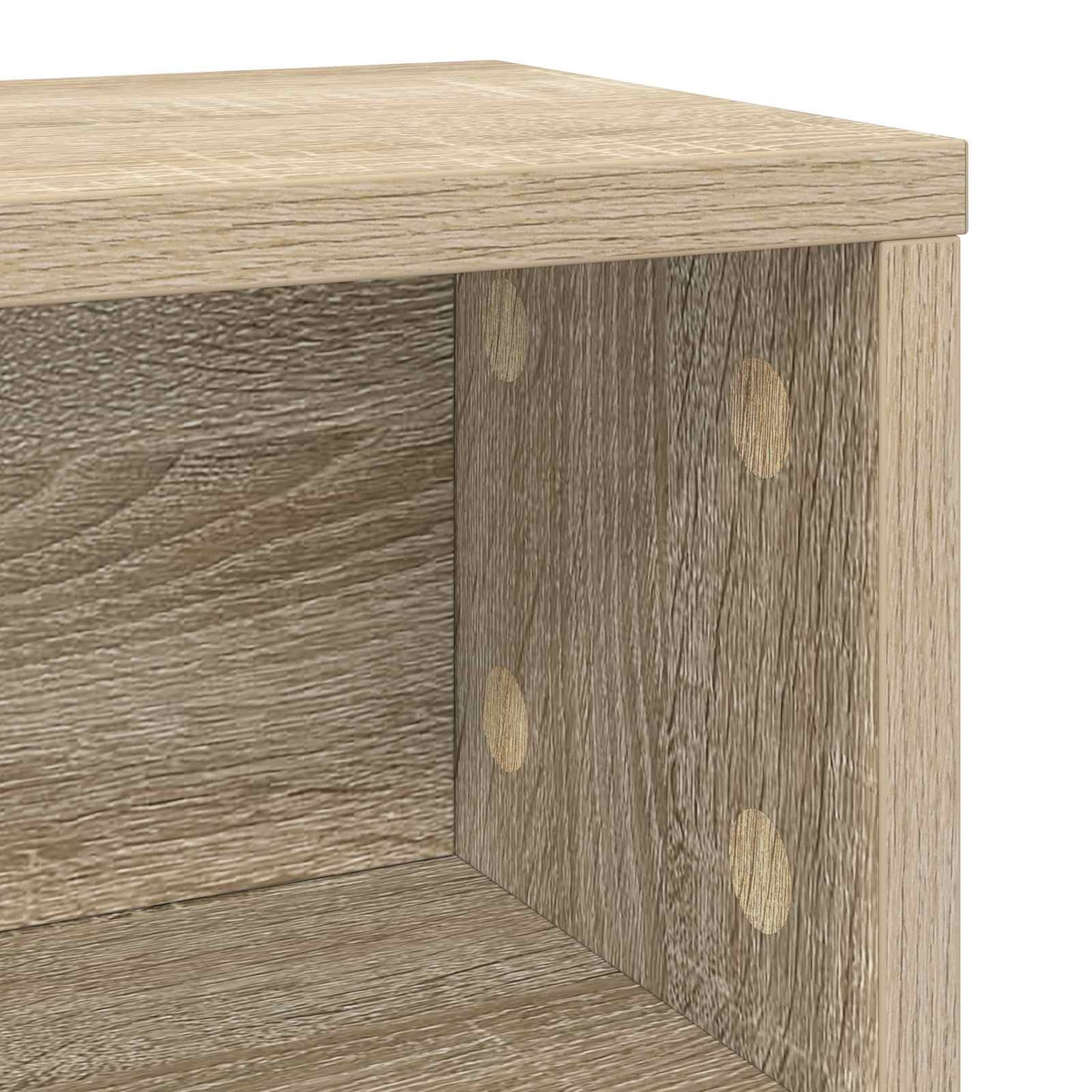 CD Storage Rack 4 pcs Sonoma Oak 40 x 17 x 17 cm