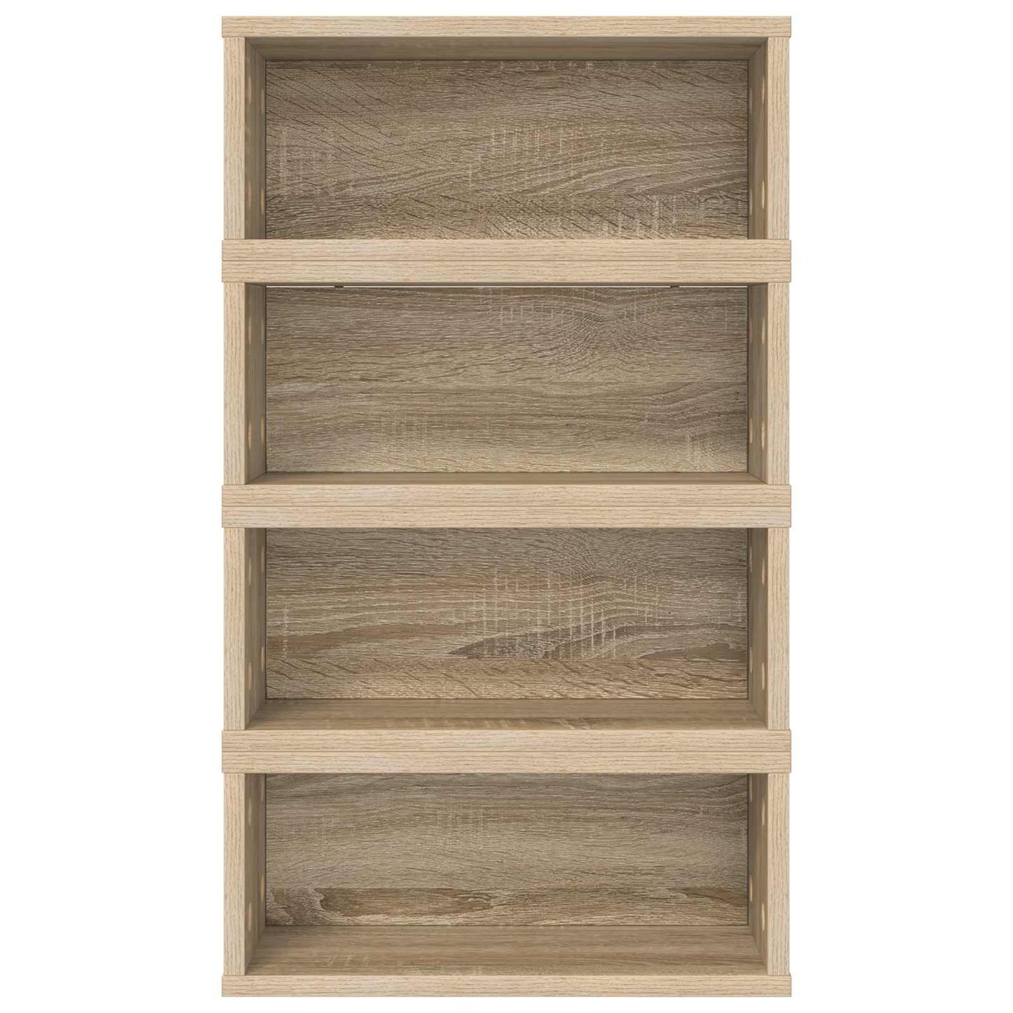 CD Storage Rack 4 pcs Sonoma Oak 40 x 17 x 17 cm