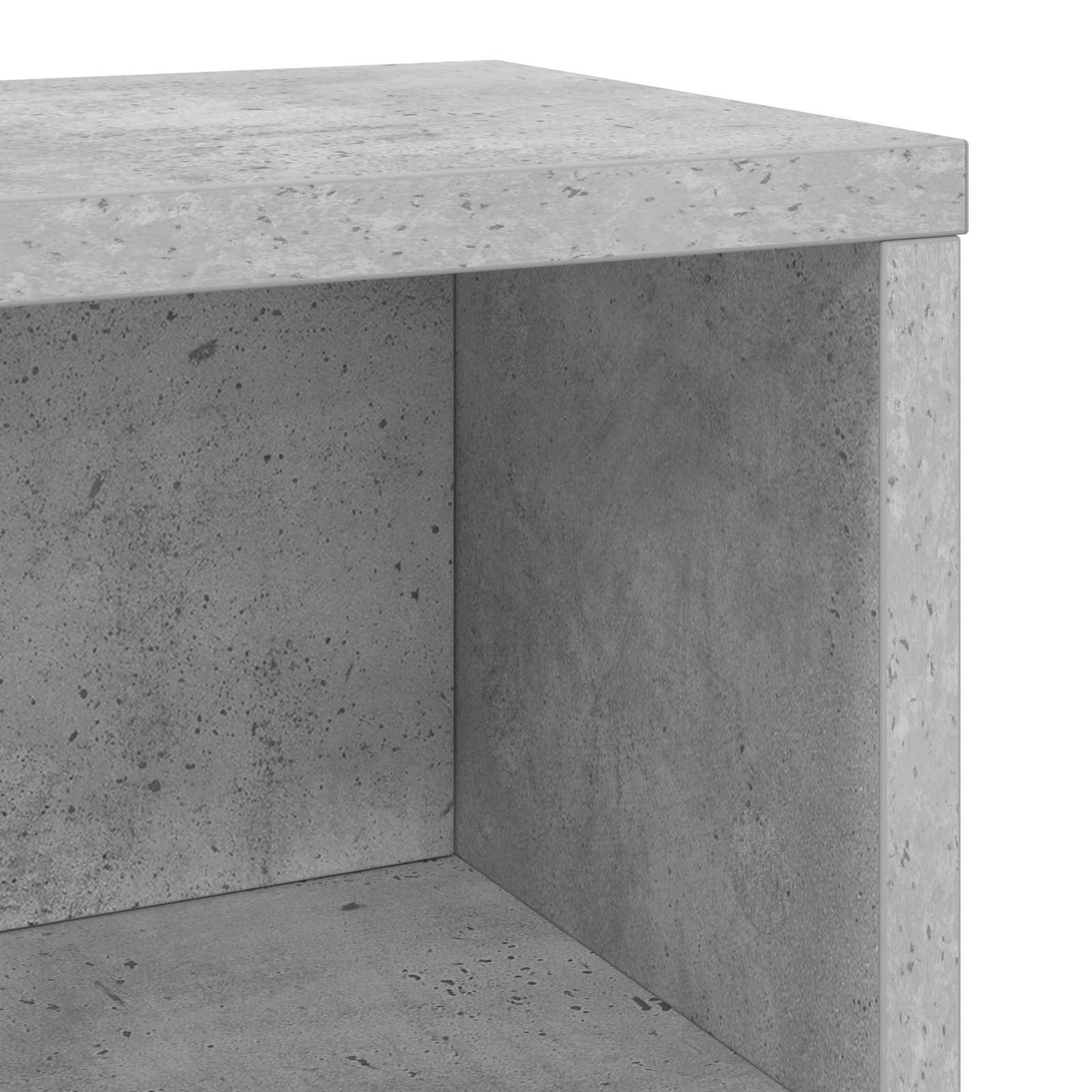 CD Storage Rack Concrete Grey 40 x 17 x 17 cm Engineered Wood
