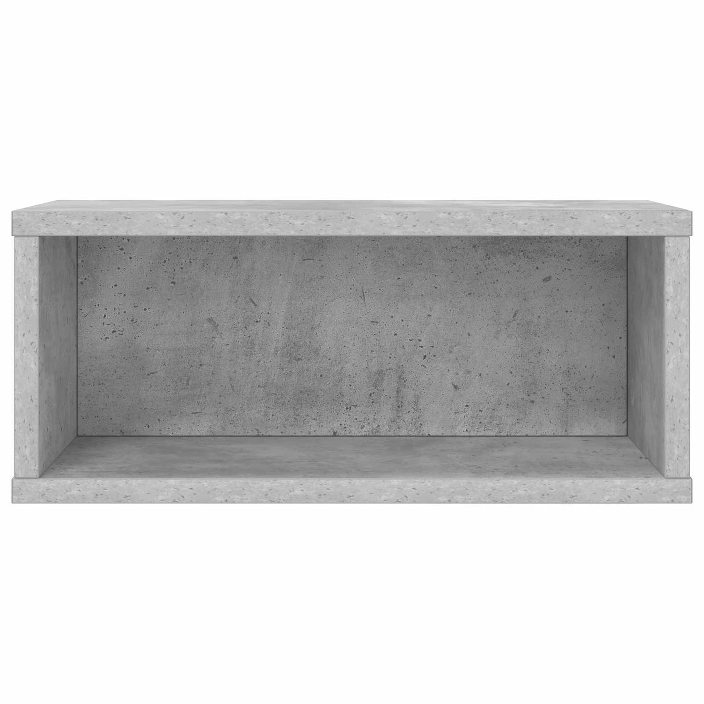 CD Storage Rack Concrete Grey 40 x 17 x 17 cm Engineered Wood