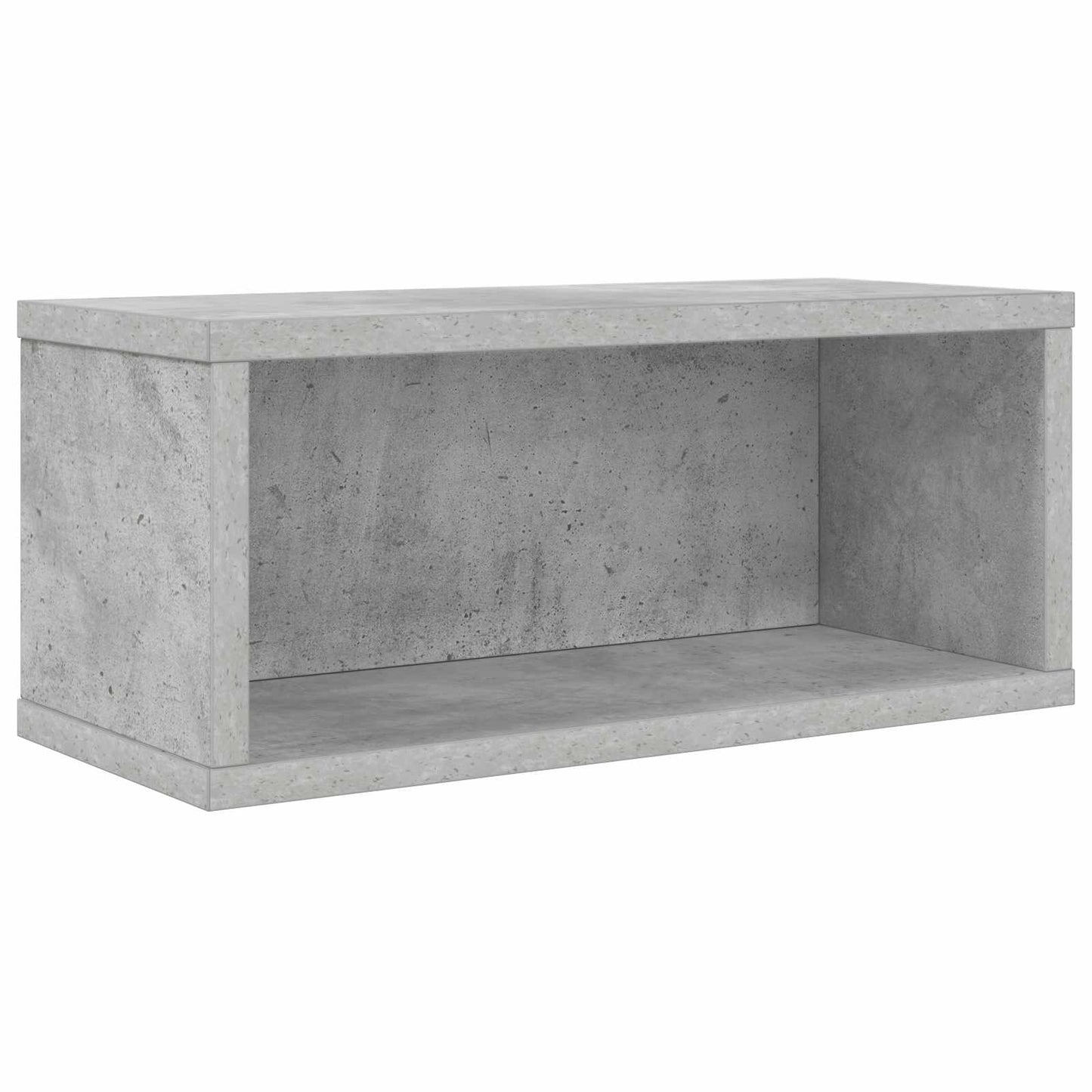 CD Storage Rack 2 pcs Concrete Grey 40 x 17 x 17 cm