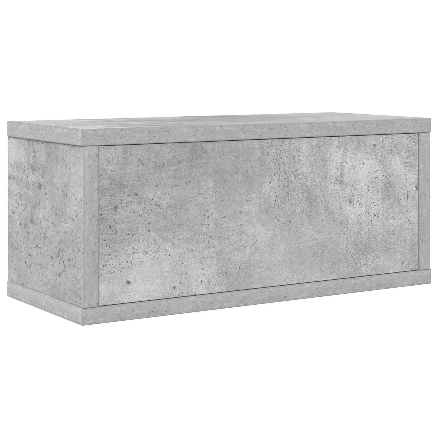 CD Storage Rack 2 pcs Concrete Grey 40 x 17 x 17 cm