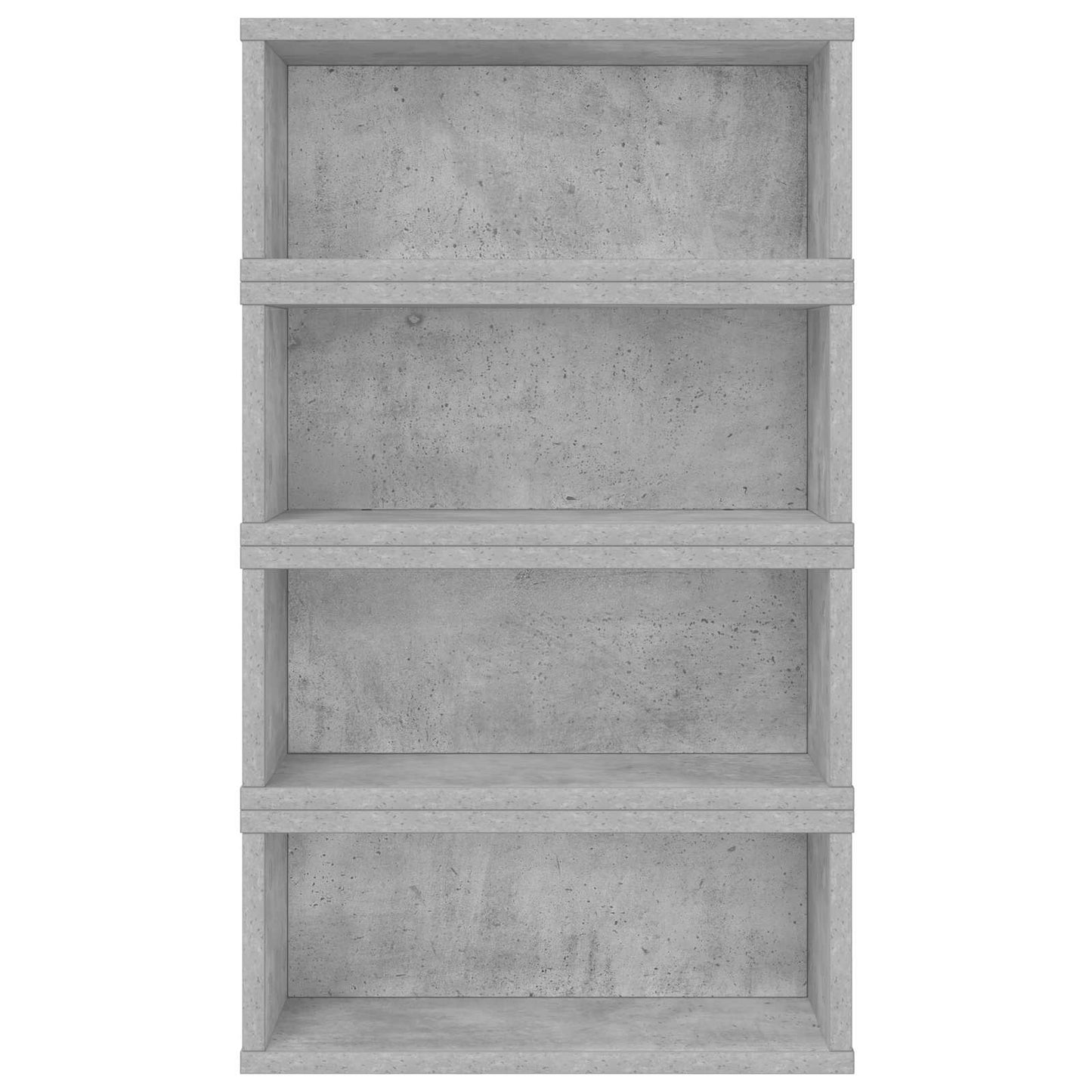 CD Storage Rack 4 pcs Concrete Grey 40 x 17 x 17 cm