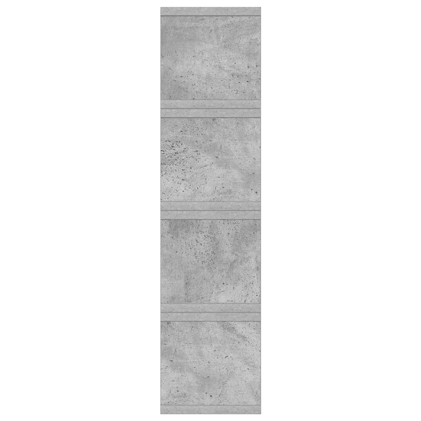 CD Storage Rack 4 pcs Concrete Grey 40 x 17 x 17 cm