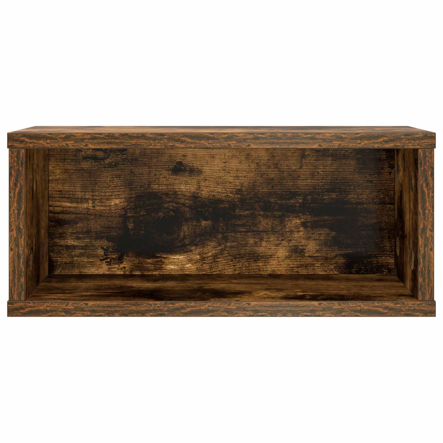 CD Storage Rack Smoked Oak 40 x 17 x 17 cm Engineered Wood