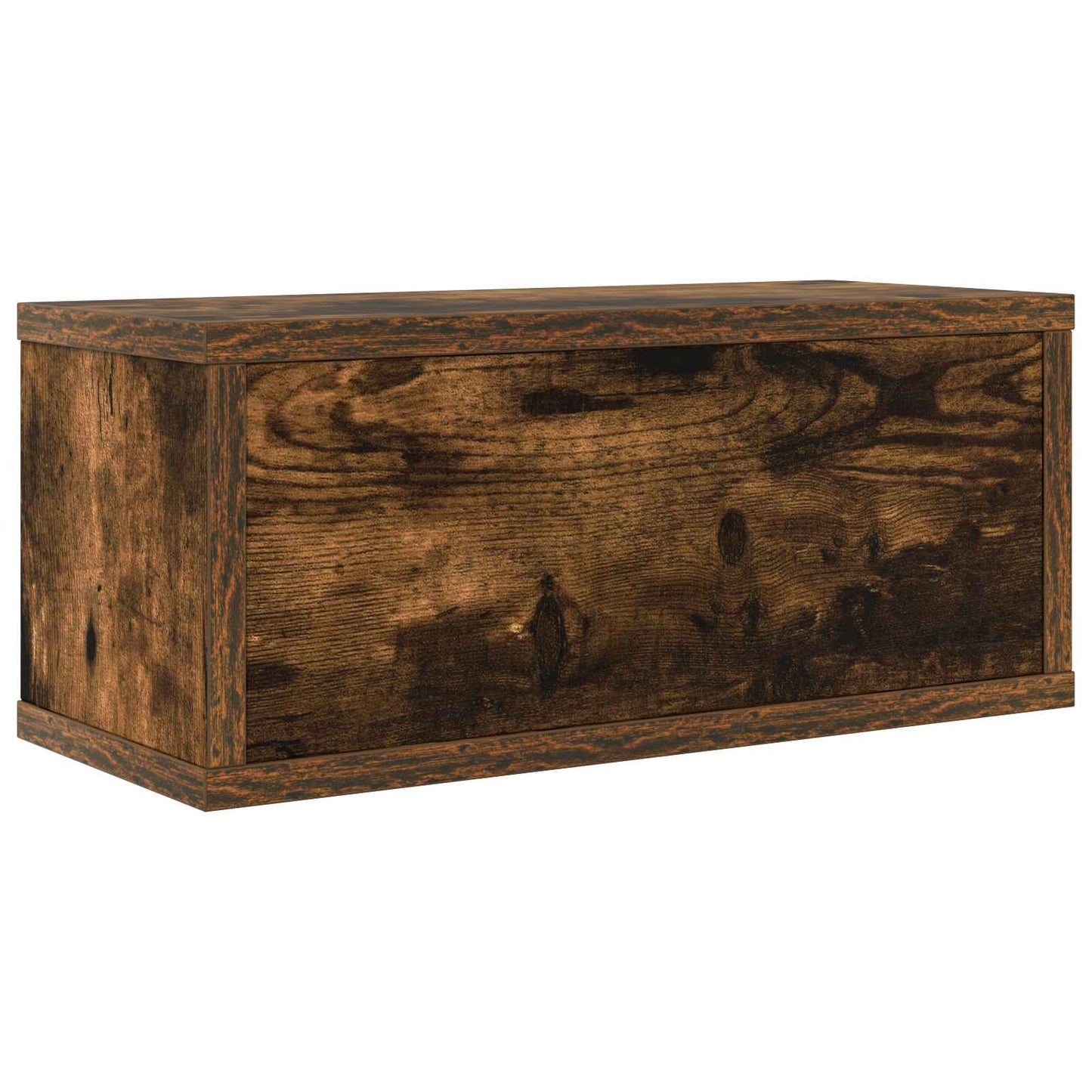 CD Storage Rack 2 pcs Smoked Oak 40 x 17 x 17 cm