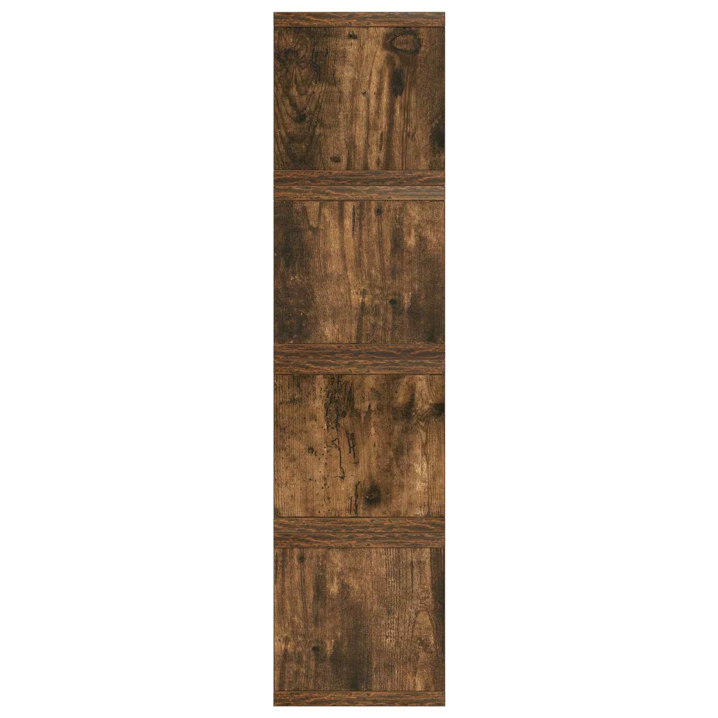 CD Storage Rack 4 pcs Smoked Oak 40 x 17 x 17 cm