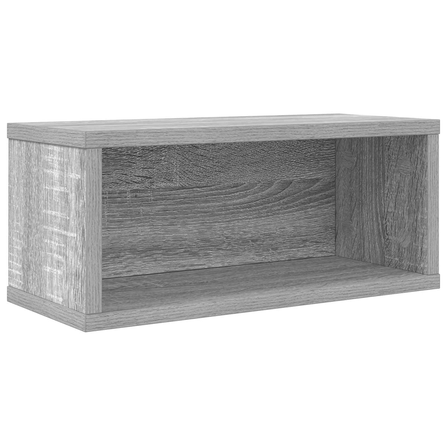 CD Storage Rack 2 pcs Grey Sonoma 40 x 17 x 17 cm