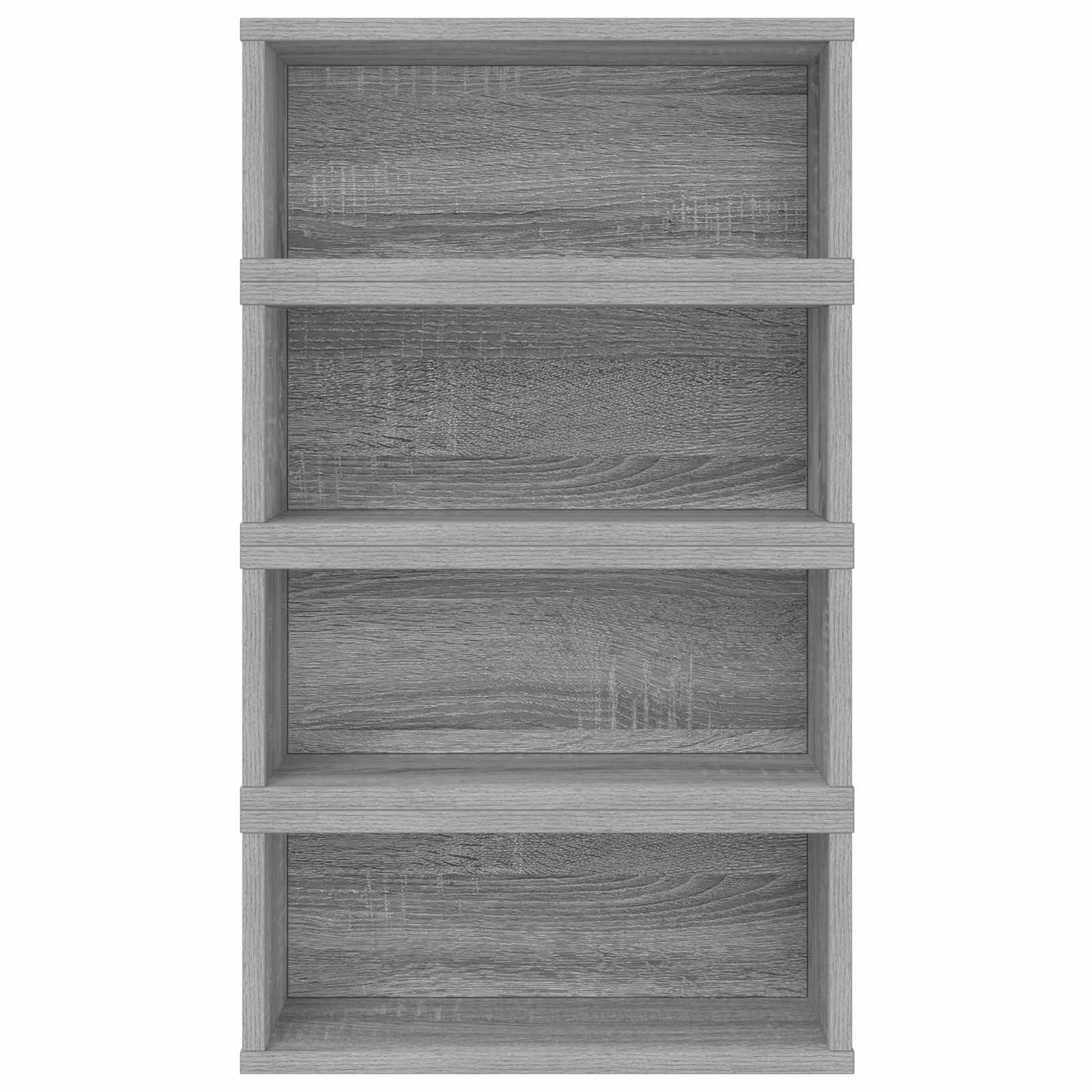 CD Storage Rack 4 pcs Grey Sonoma 40 x 17 x 17 cm