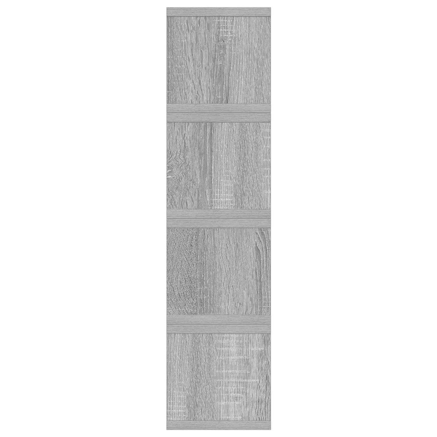 CD Storage Rack 4 pcs Grey Sonoma 40 x 17 x 17 cm