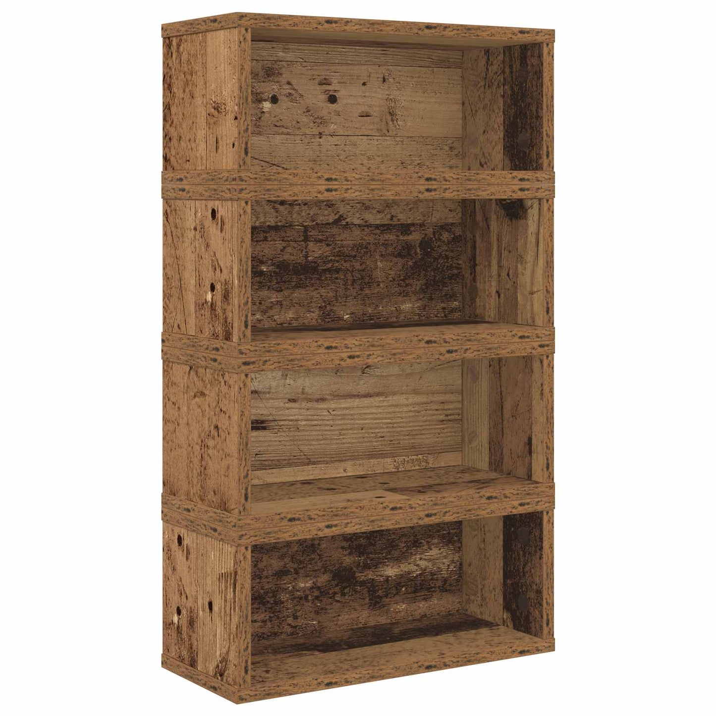 CD Storage Rack 4 pcs Oak Wood 40 x 17 x 17 cm Engineered Wood