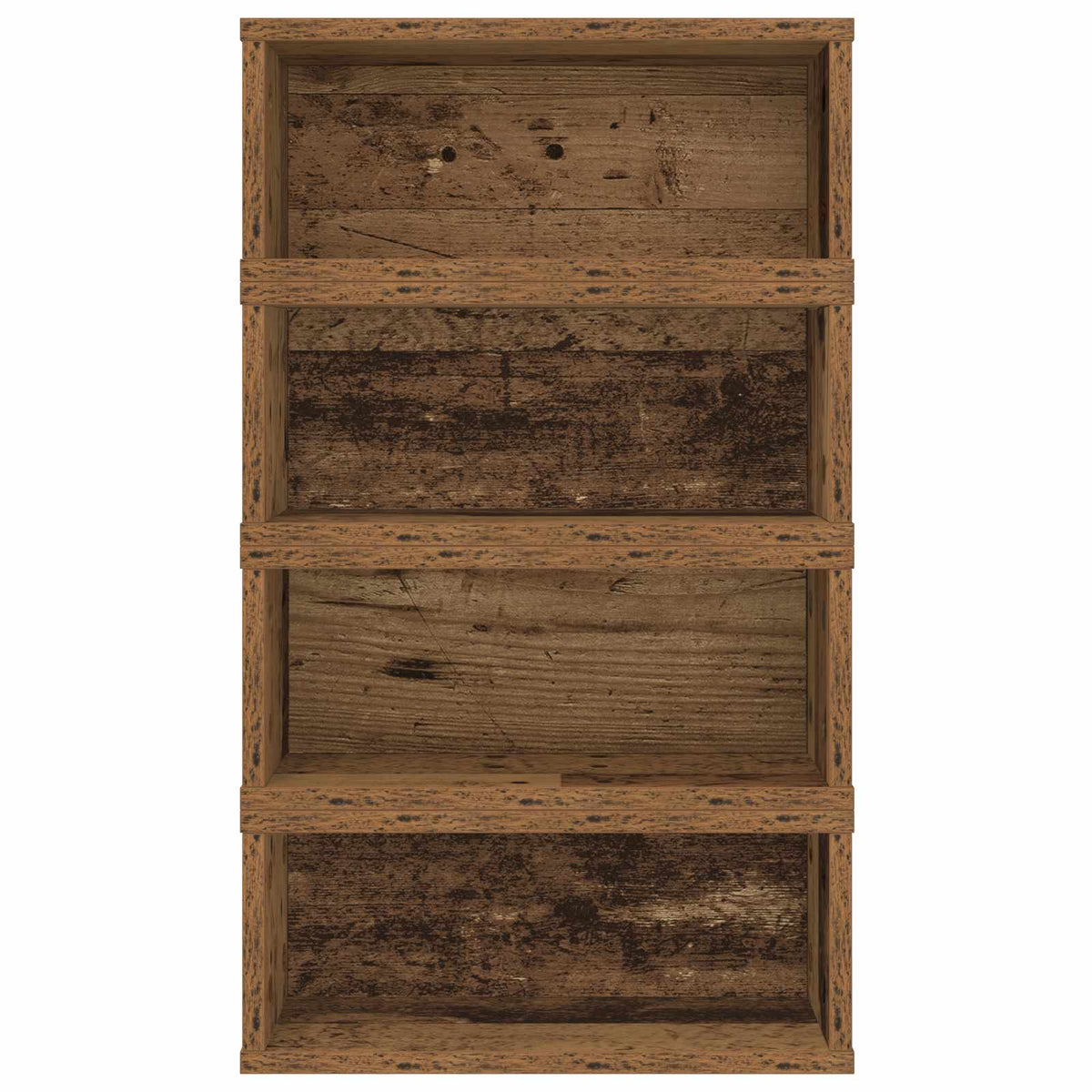 CD Storage Rack 4 pcs Old Wood 40 x 17 x 17 cm Engineered Wood