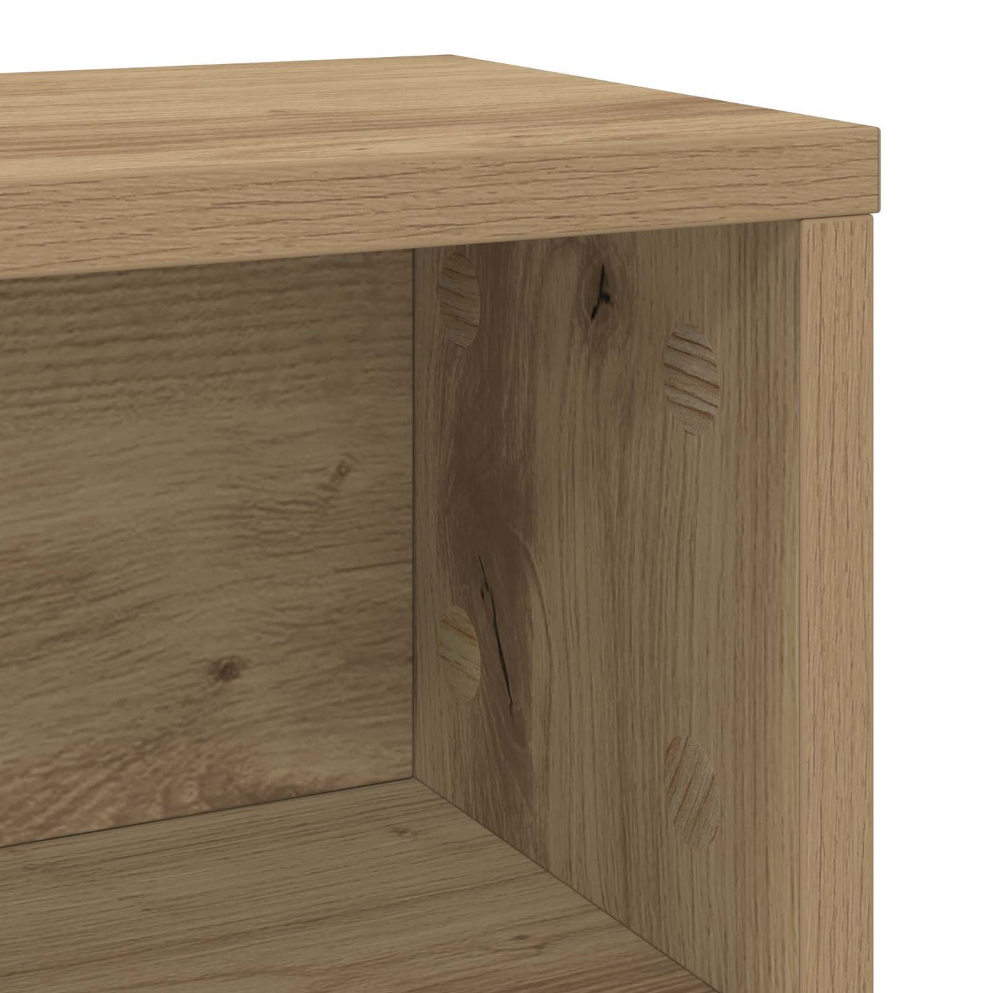 CD Storage Rack 2 pcs Artisan Oak 40 x 17 x 17 cm