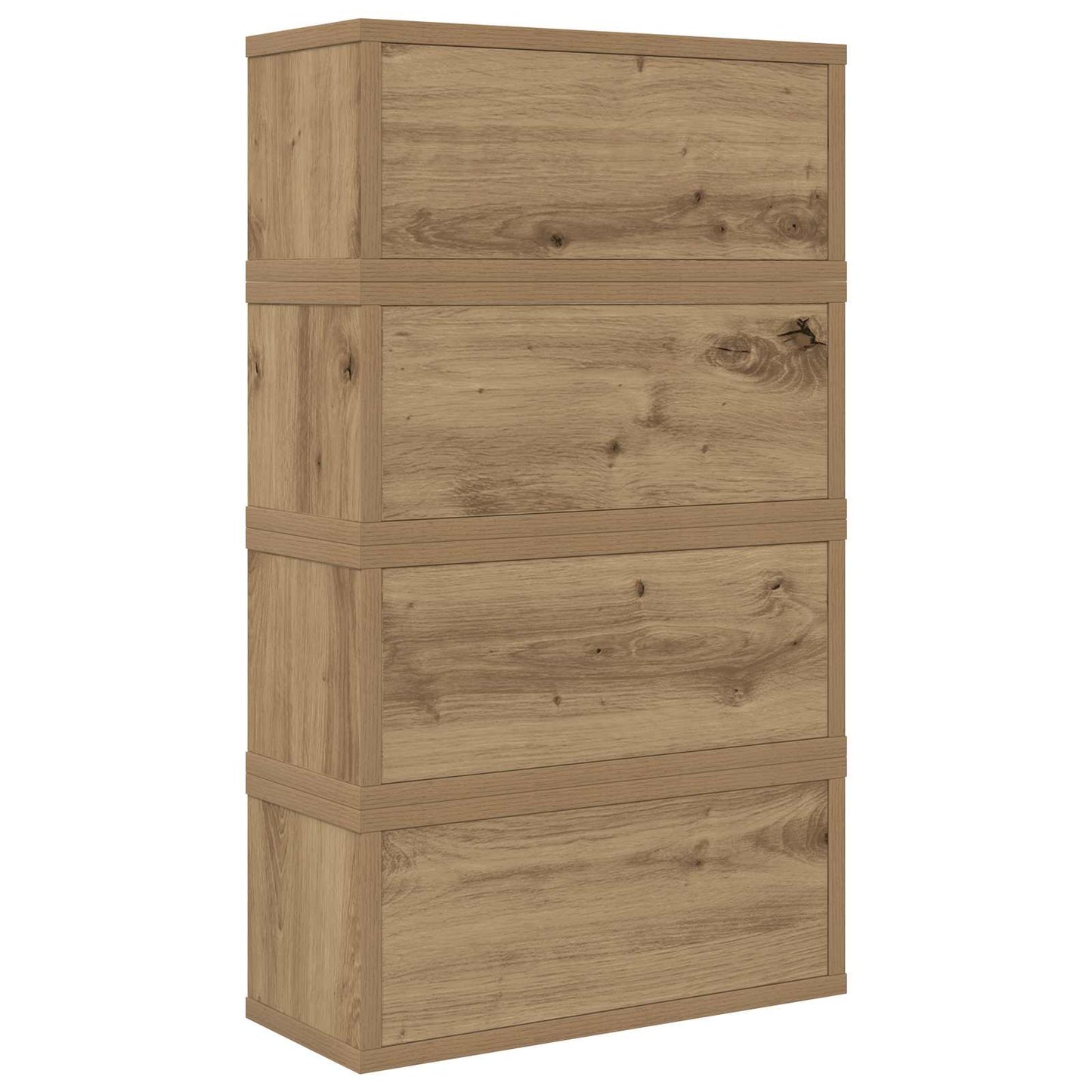 CD Storage Rack 4 pcs Artisan Oak 40 x 17 x 17 cm