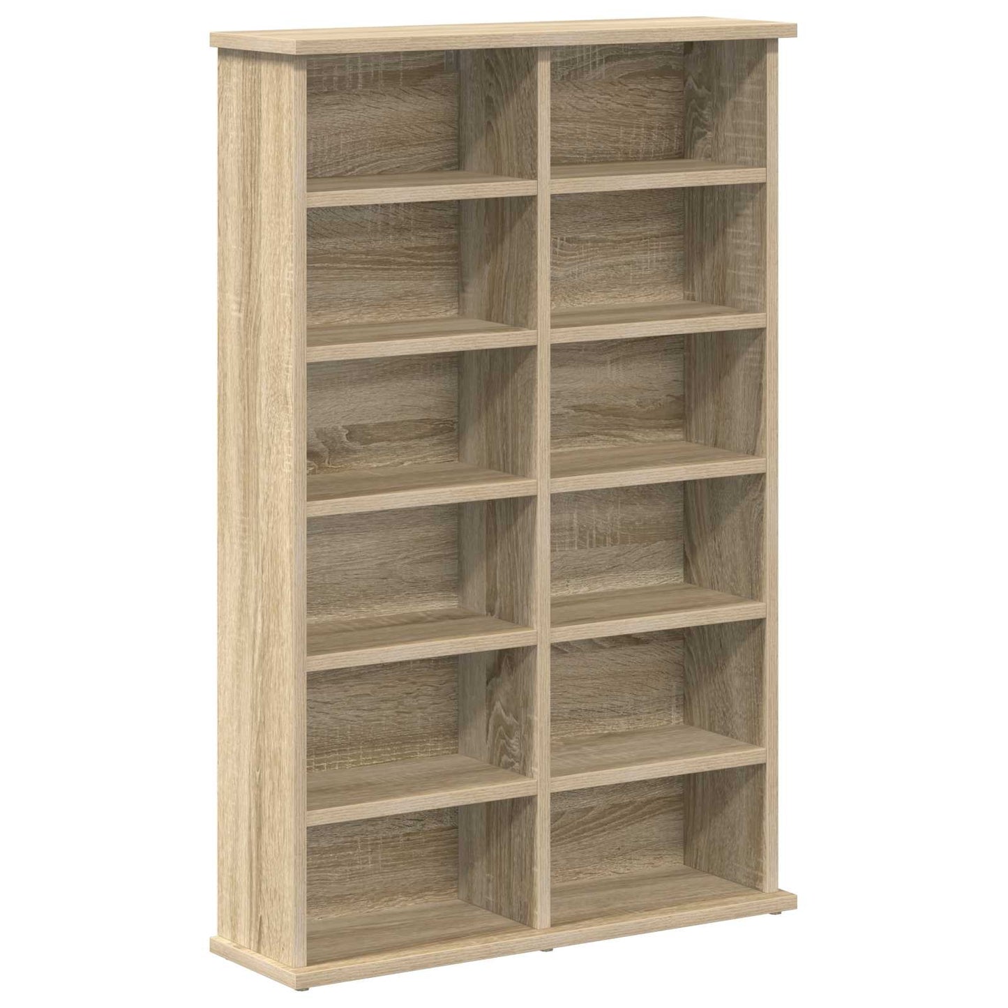 CD Cabinet Sonoma Oak 60 x 17 x 92 cm Engineered Wood